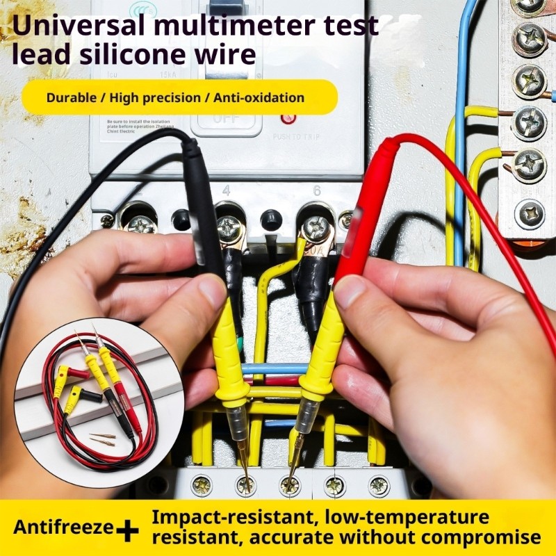 Replacement Silicone Handle Multimeter Pen Frostproof Antislip Grip Test Probe