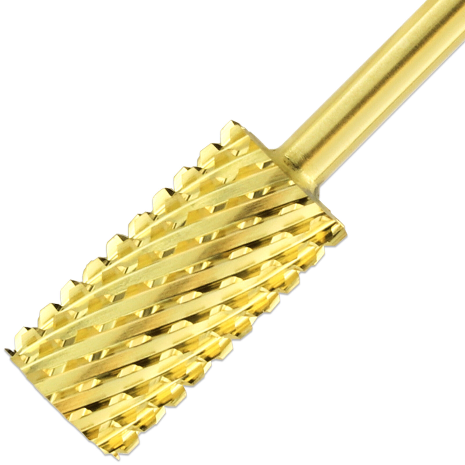 Professional Gold Large Barrel Nail Drill Bit Double Extra Coarse Grit