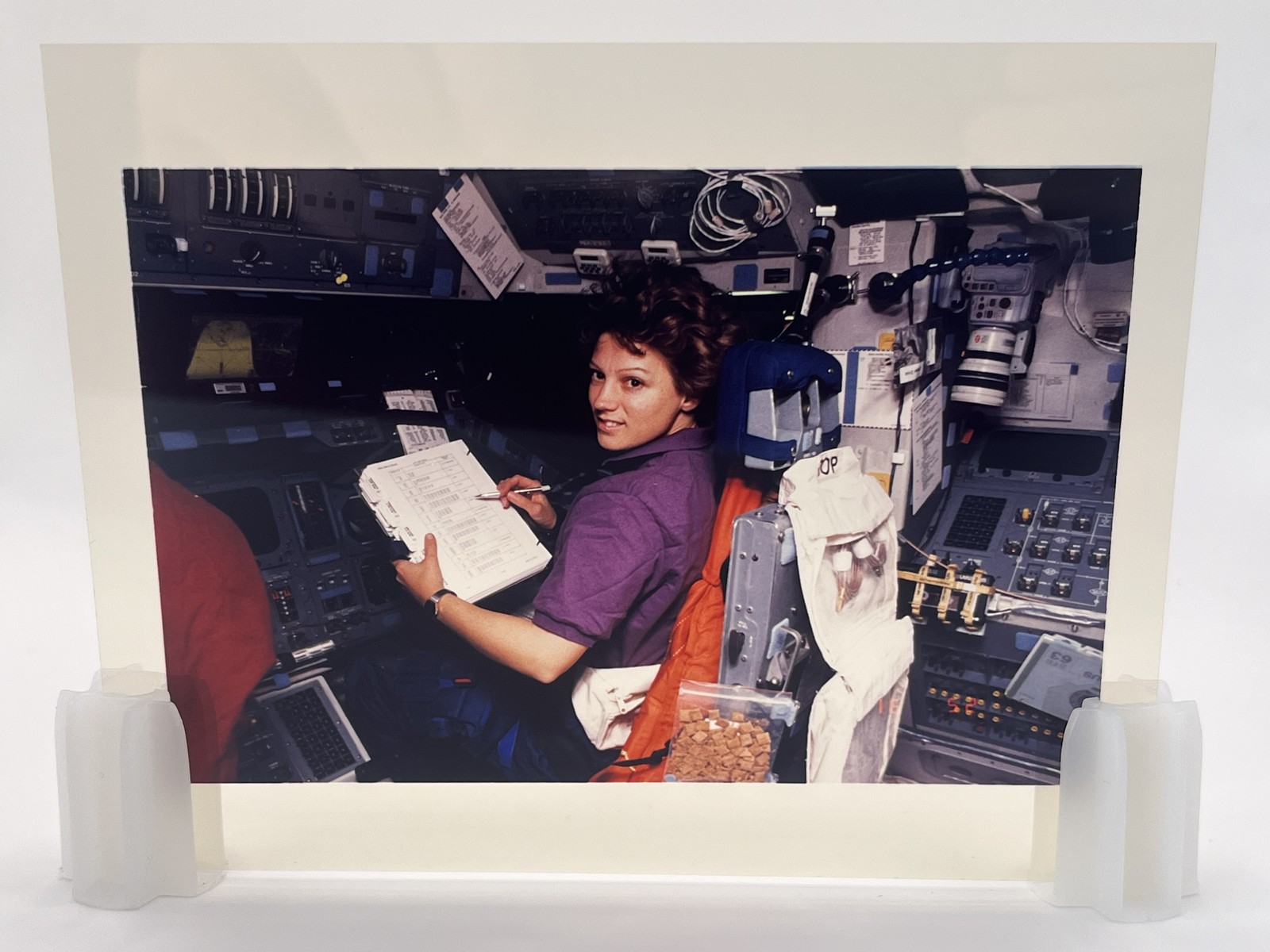 STS-63 Janice Voss Cockpit 1995 - Original 4x5 NASA Photo Transparency