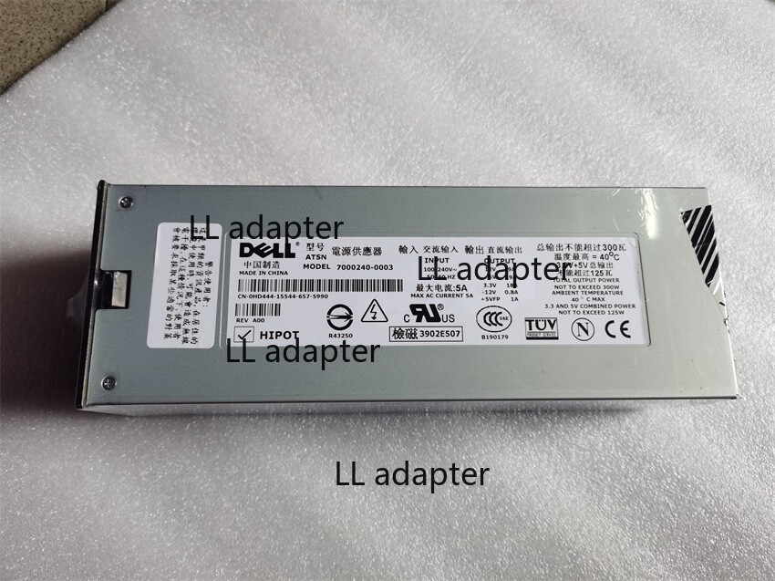 For Dell PE4600 300W Server Power Supply 7000240-0003 R0910 HD444 6F777 Tested