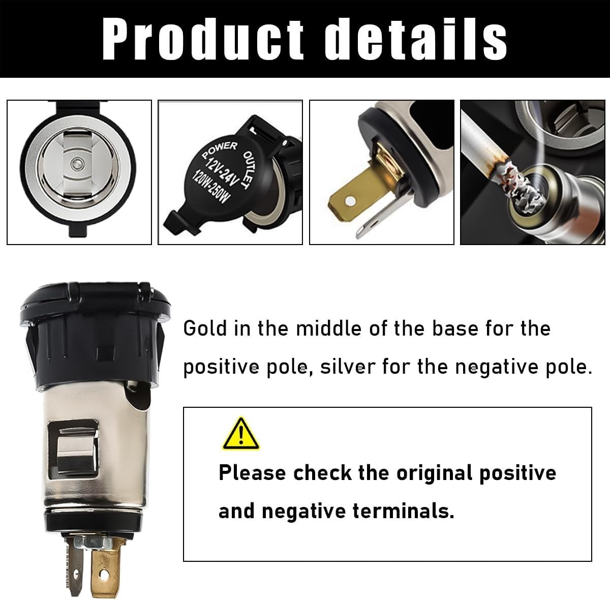 Cigarette Lighter Adapter for SUVs and Trucks with Power Outlet Functionality