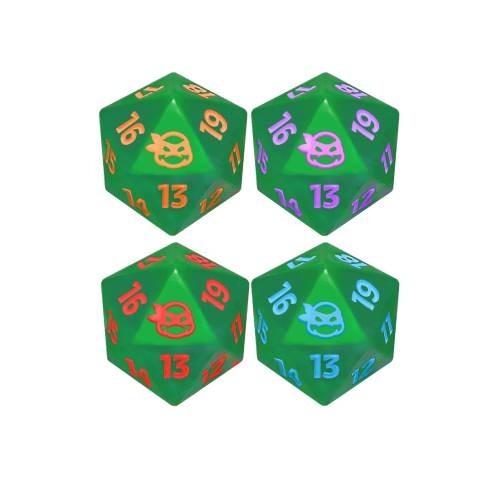20-SIDED LIFE COUNTER DICE SET TMT Teenage Mutant Ninja Turtles (4 in a set)
