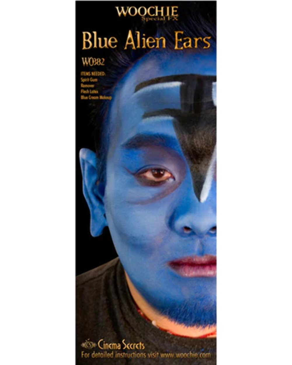 Woochie Blue Alien Ears Prosthetic