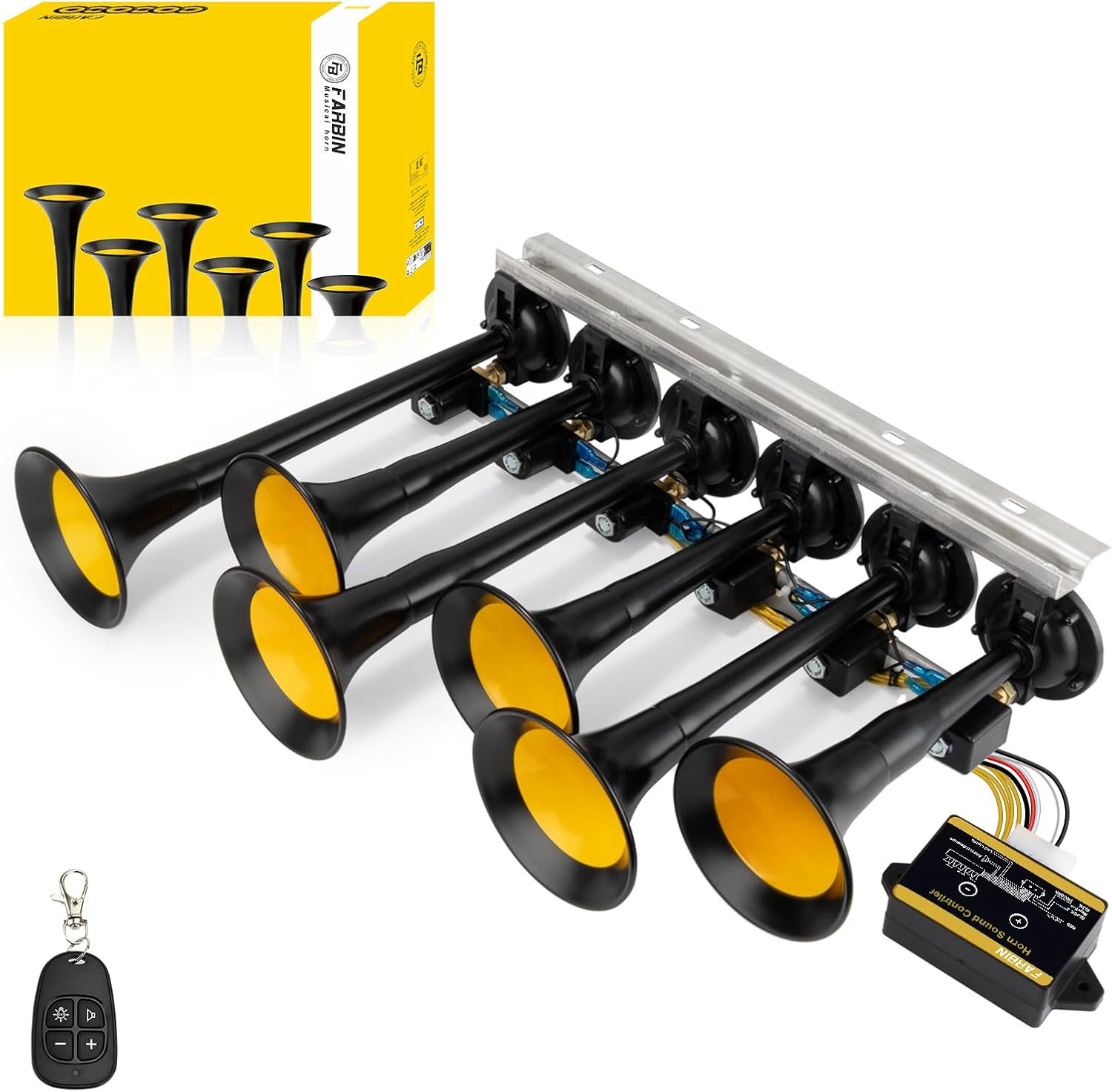 Musical Air Horn 36 Melodies Music Horn Switchable by Controller | 36 Popular Me