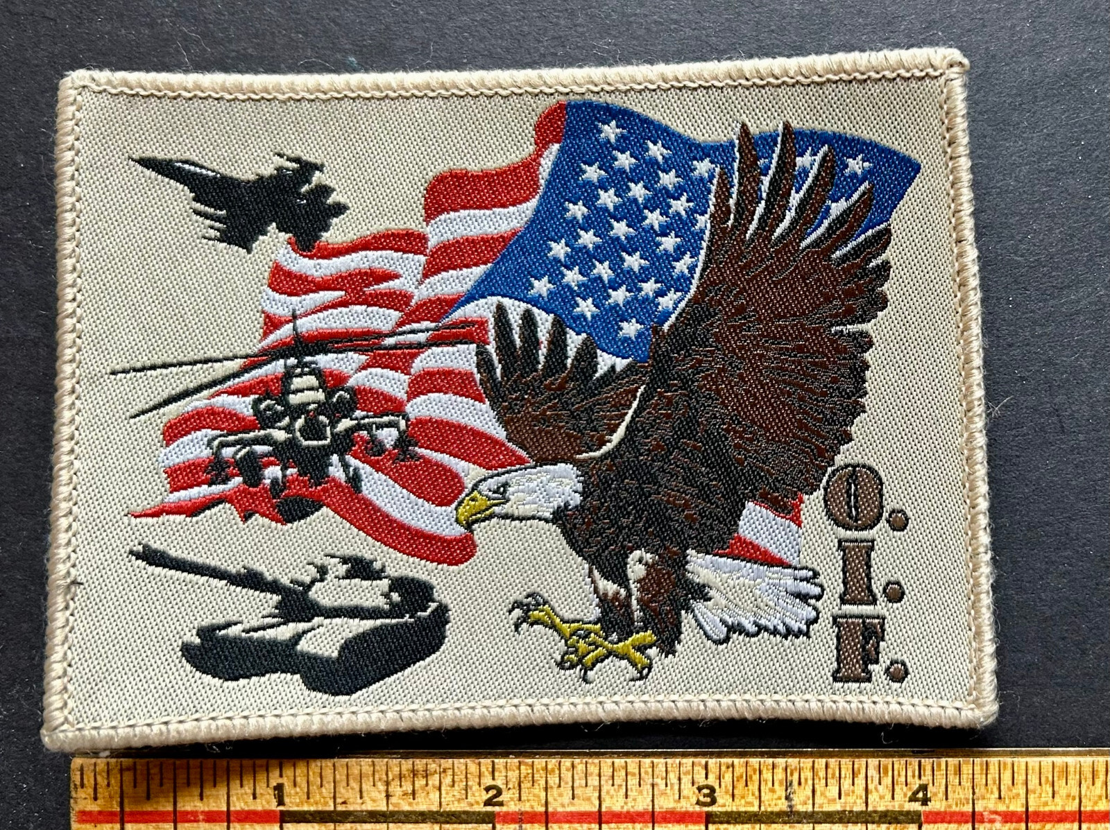 Iraqi Theater Made Patch Flag Eagle Tank Helicopter JetIraqi Freedom OIF