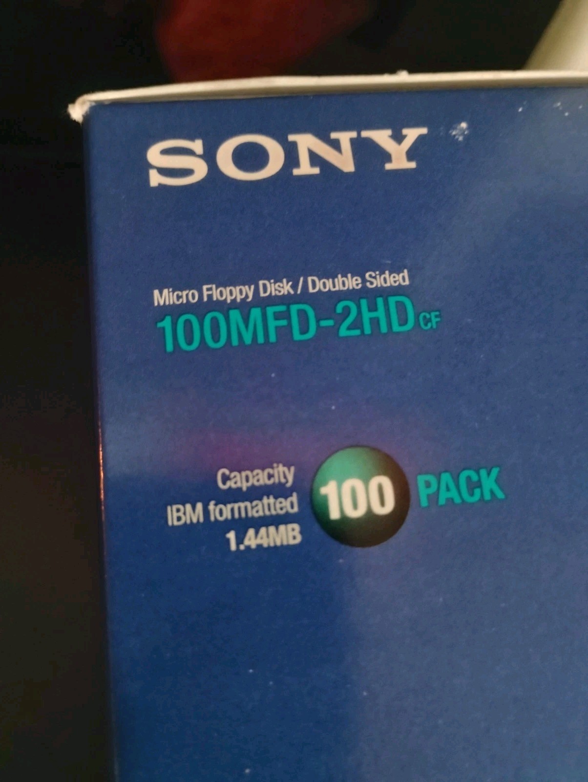 Sony 2HD cf Micro Floppy Disk IBM 1.44 MB 3.5" 100MFD 1998 100 Pack
