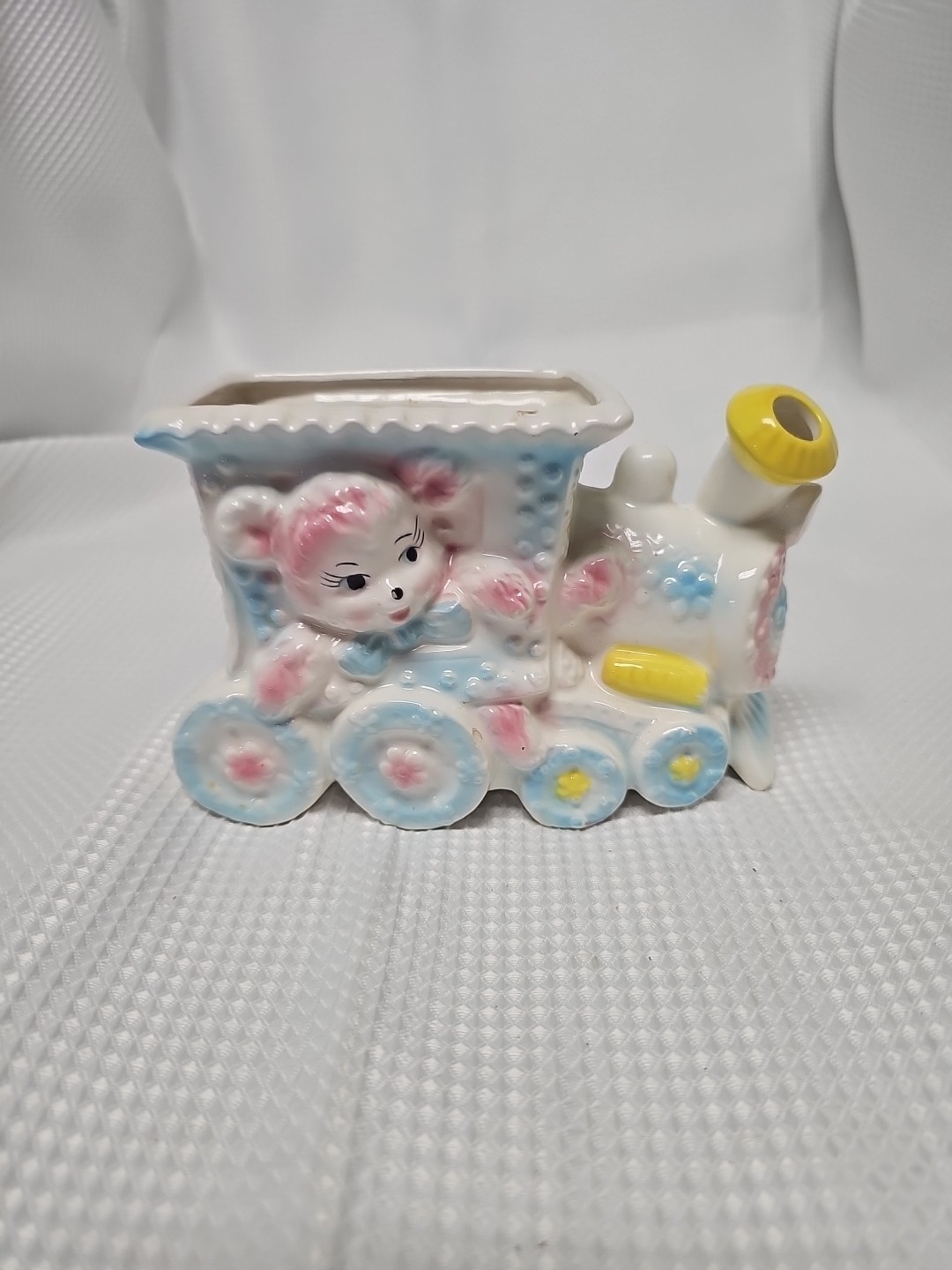 Vintage Ceramic Nursery Train Planter