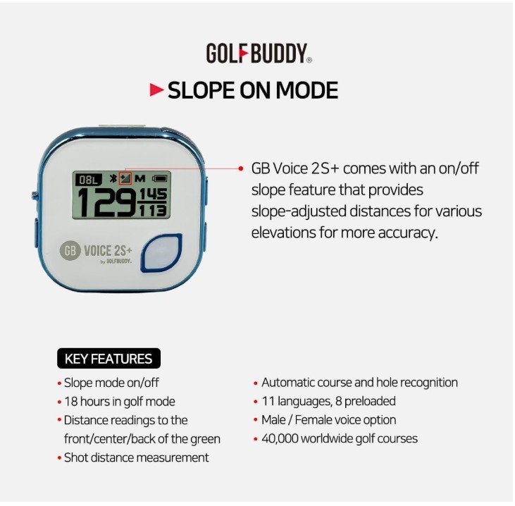 Golf GPS Rangefinder with Voice Guidance Blue