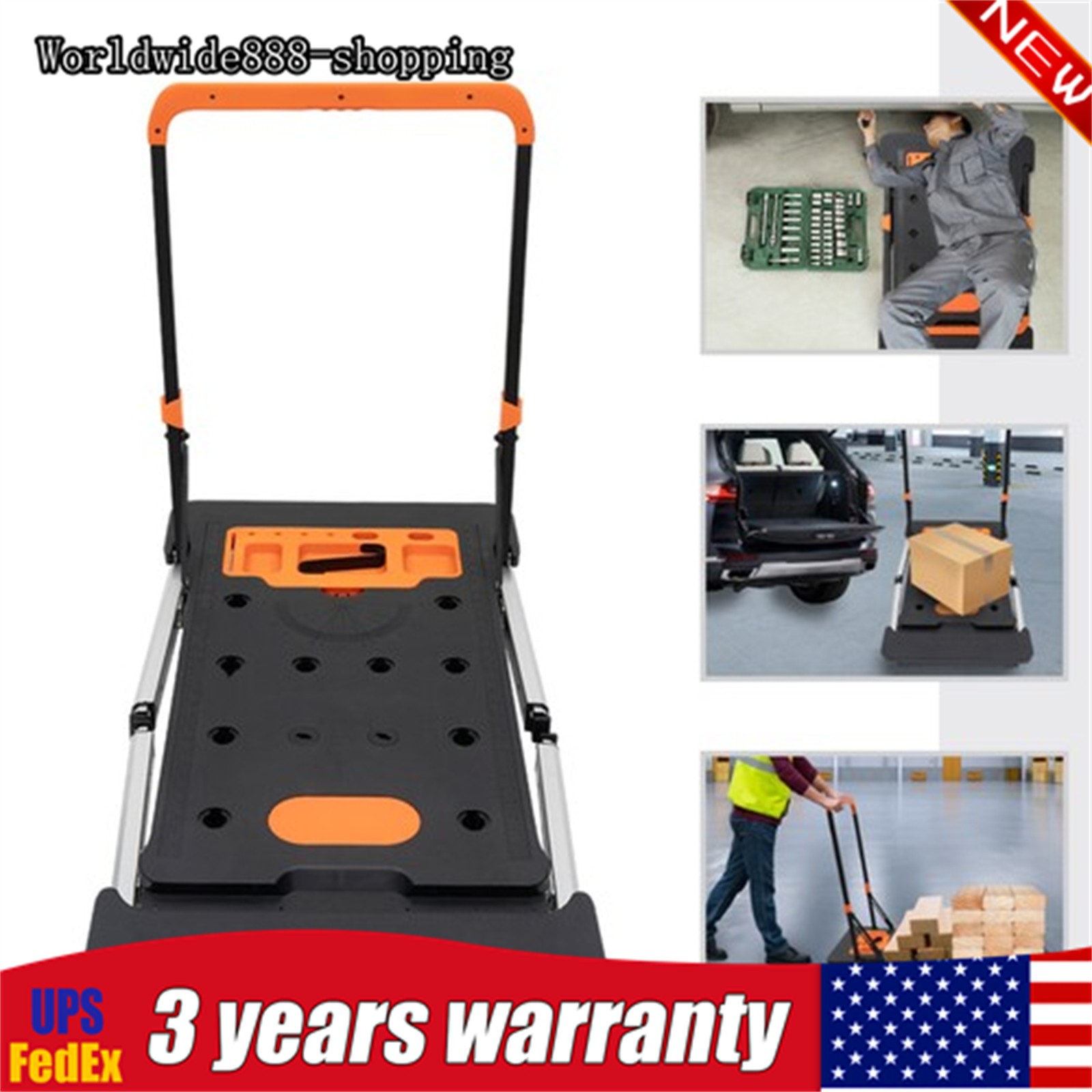 7-in-1 Portable Workbench Folding Sawhorse Work Table Load Capacity 550LBS USA