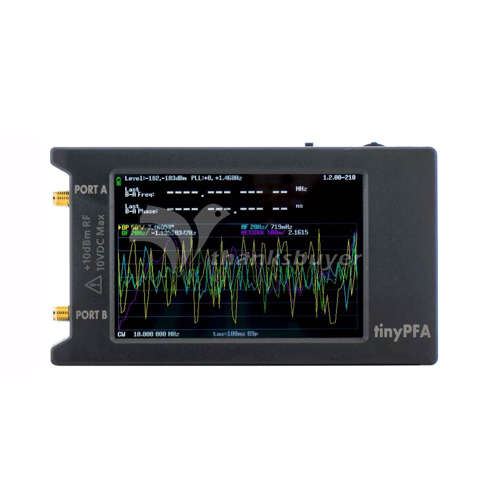 TinyPFA Portable Phase Frequency Analyzer 1MHz-290MHz with 4-inch Touch Screen