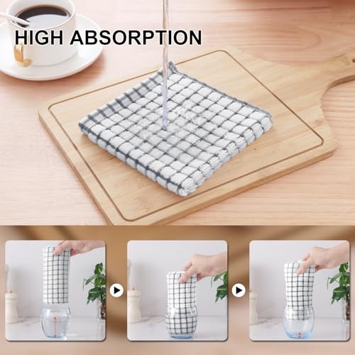 Kitinjoy Cotton 12 Pack Terry Kitchen 16 x 25 - 12 Pack, Multi-colored