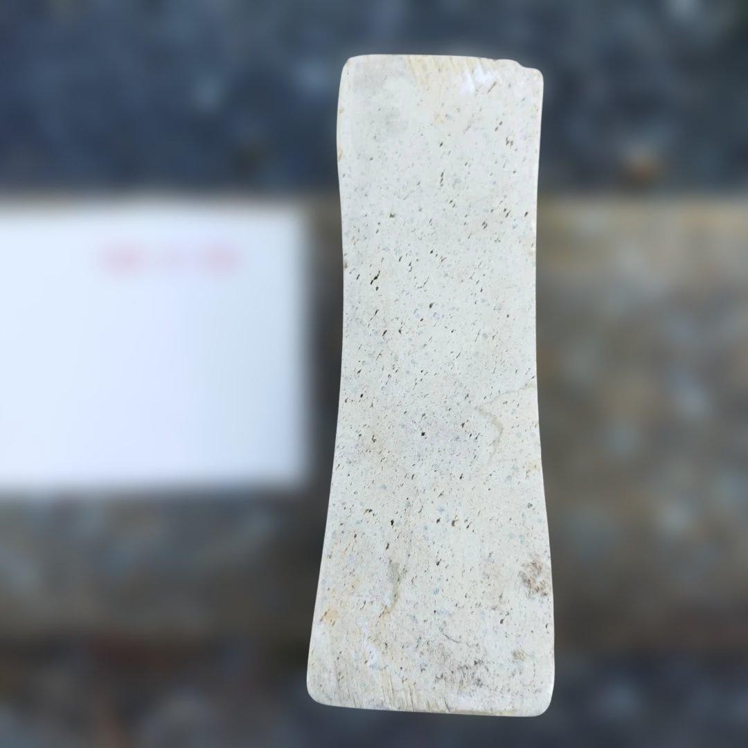 Japanese Natural Whetstone White Finishing Stone 200x65x50mm High Polish Used
