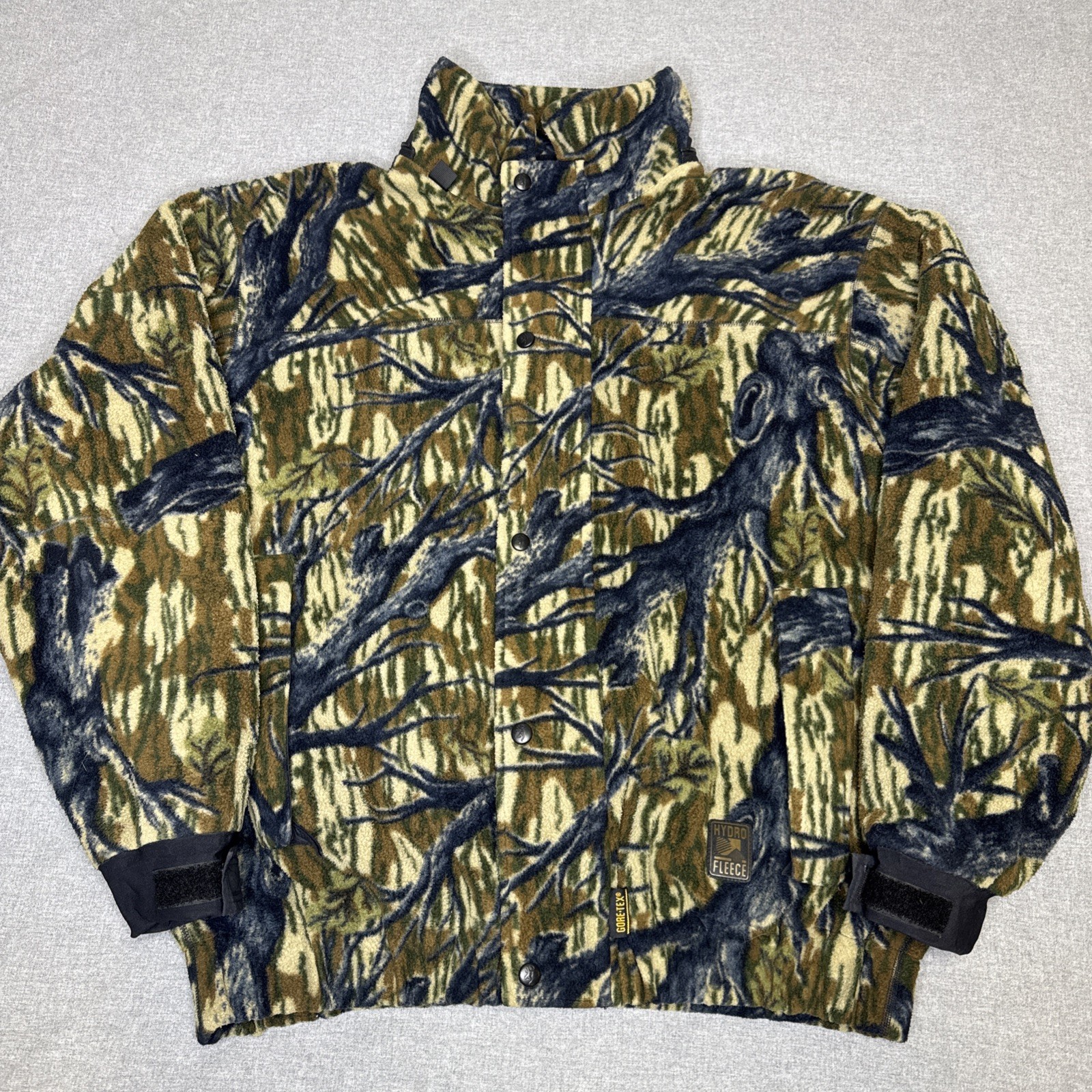 Browning Hydro Fleece Gore Tex Camo Jacket Men’s XL Hunting Insulated - No Hood