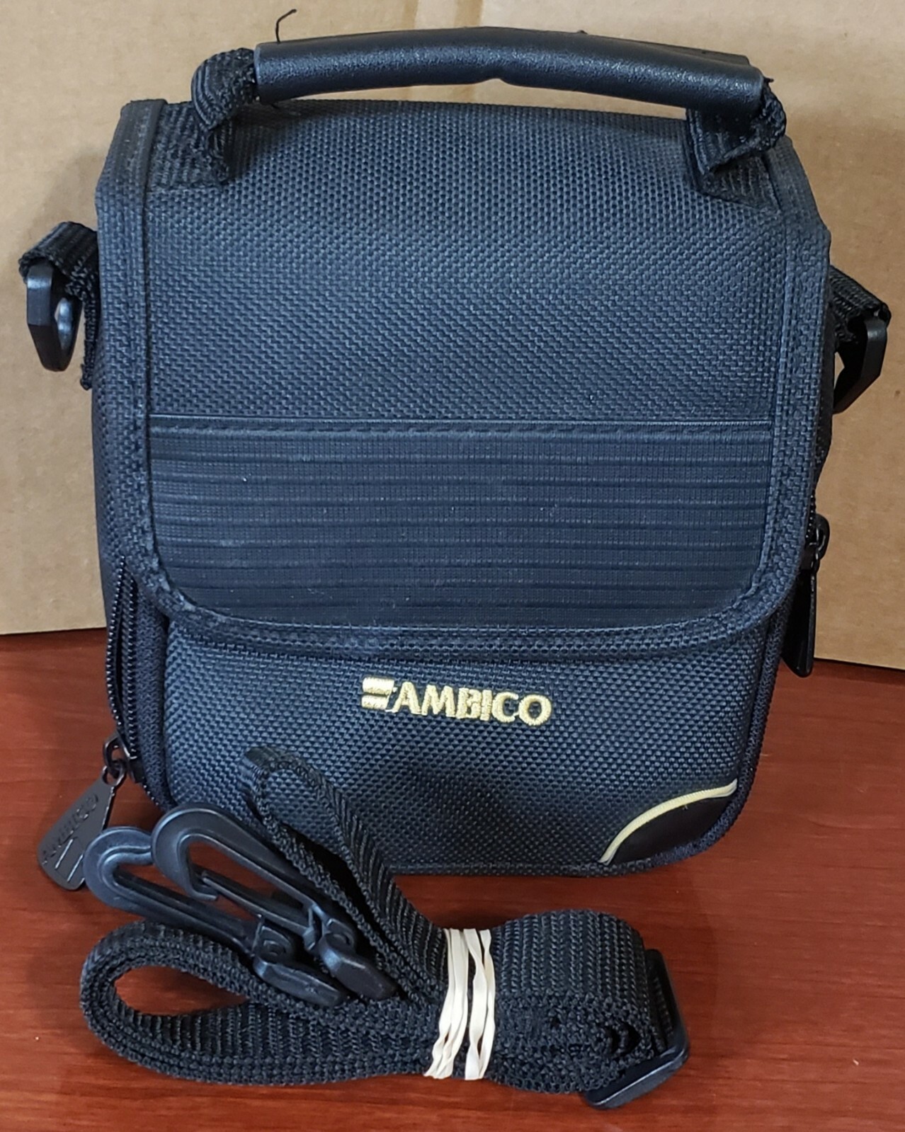 Ambico Camera Case Pouch Bag 5 x 6 With Strap Multiple Compartments