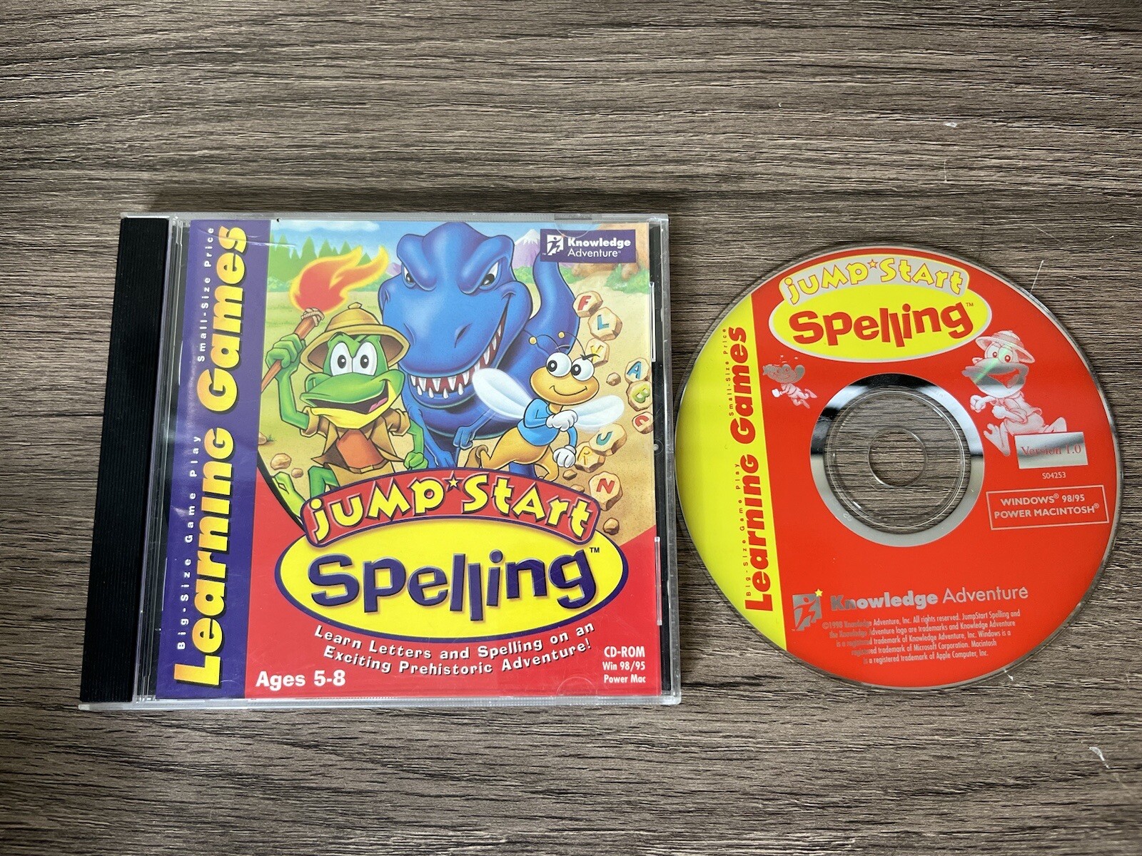 Knowledge Adventure JumpStart Spelling (Windows/Mac, 1998)  Ages 5-8