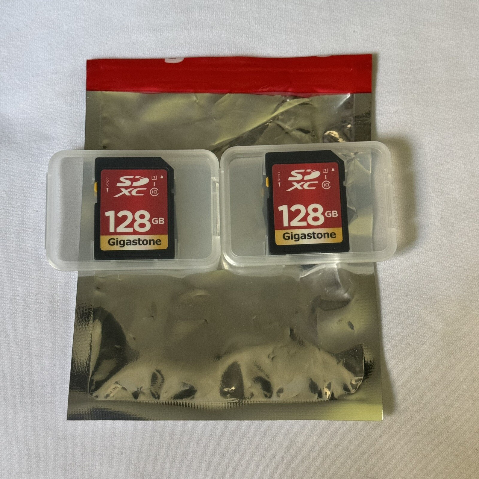 Gigastone 128GB SD Card 2-Pack Memory Card for Cameras Full HD Video SDXC U1 C10