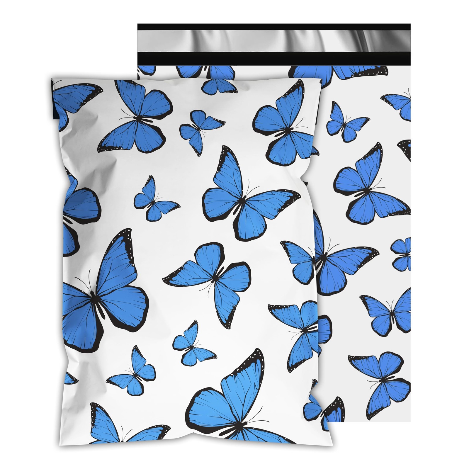 Cute Poly Mailers 12x15.5 Inch 50 Pcs - Butterfly Printed Shipping Bags for C...