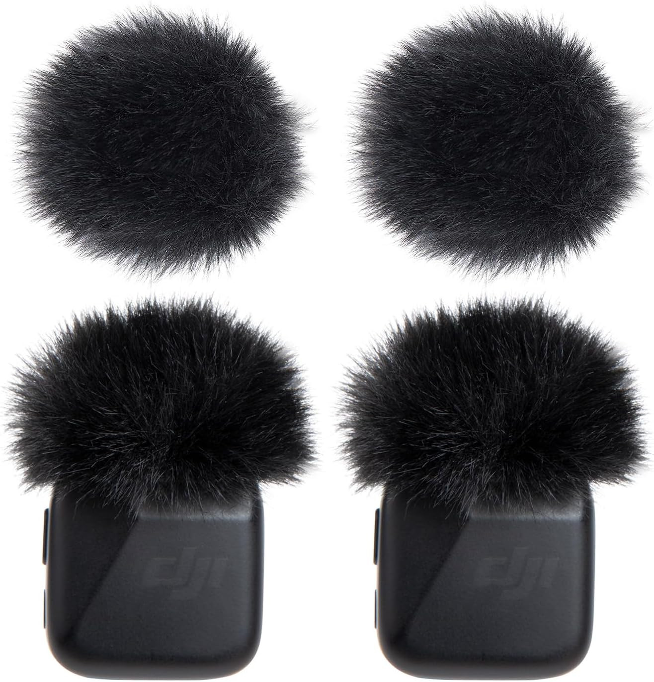 4*Pcs Furry Mic Windscreen for DJI Mic Mini - Mic Wind Muff Suitable for DJI Min