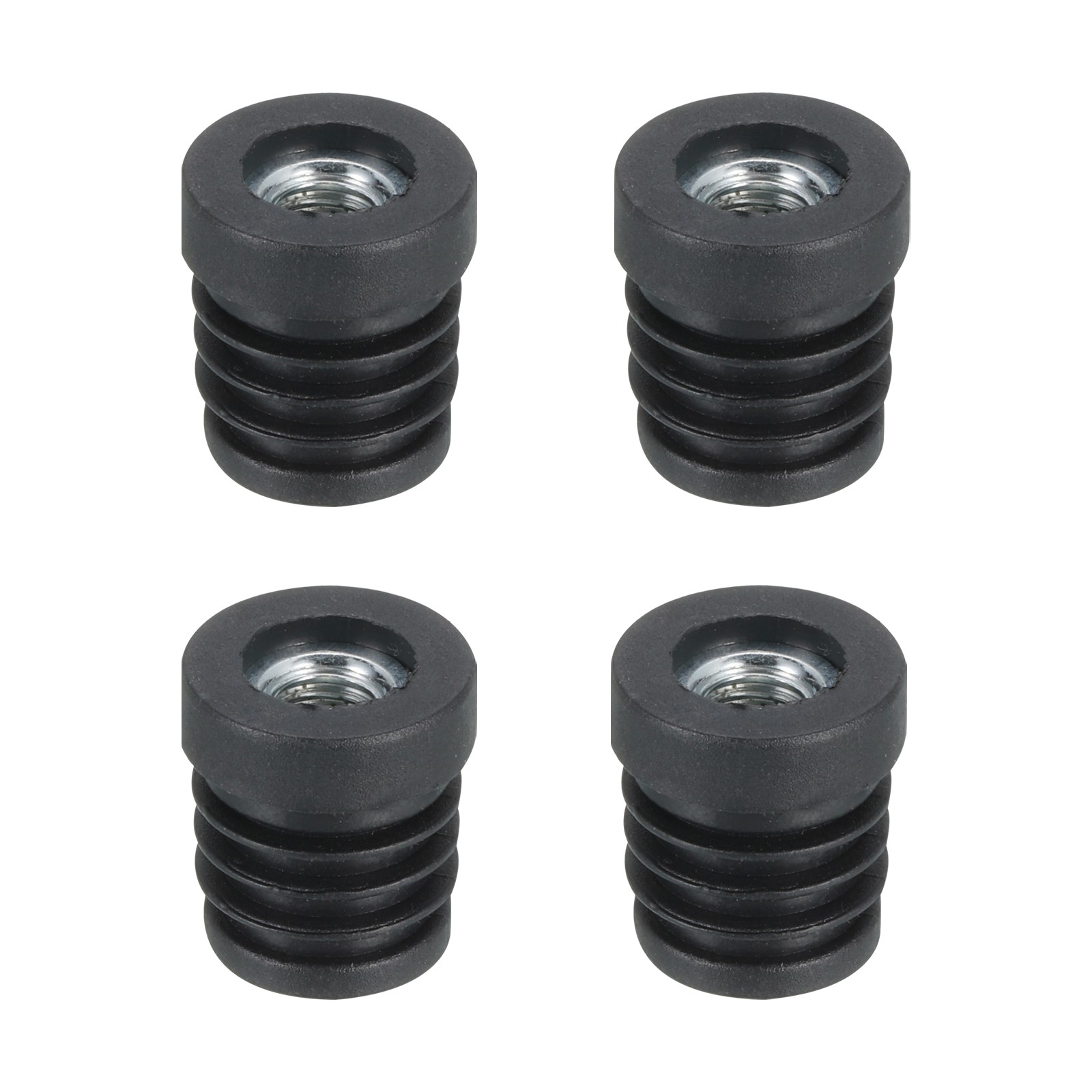 4Pcs Caster Insert with Thread, 19mm/0.75" M8 Thread for Furniture