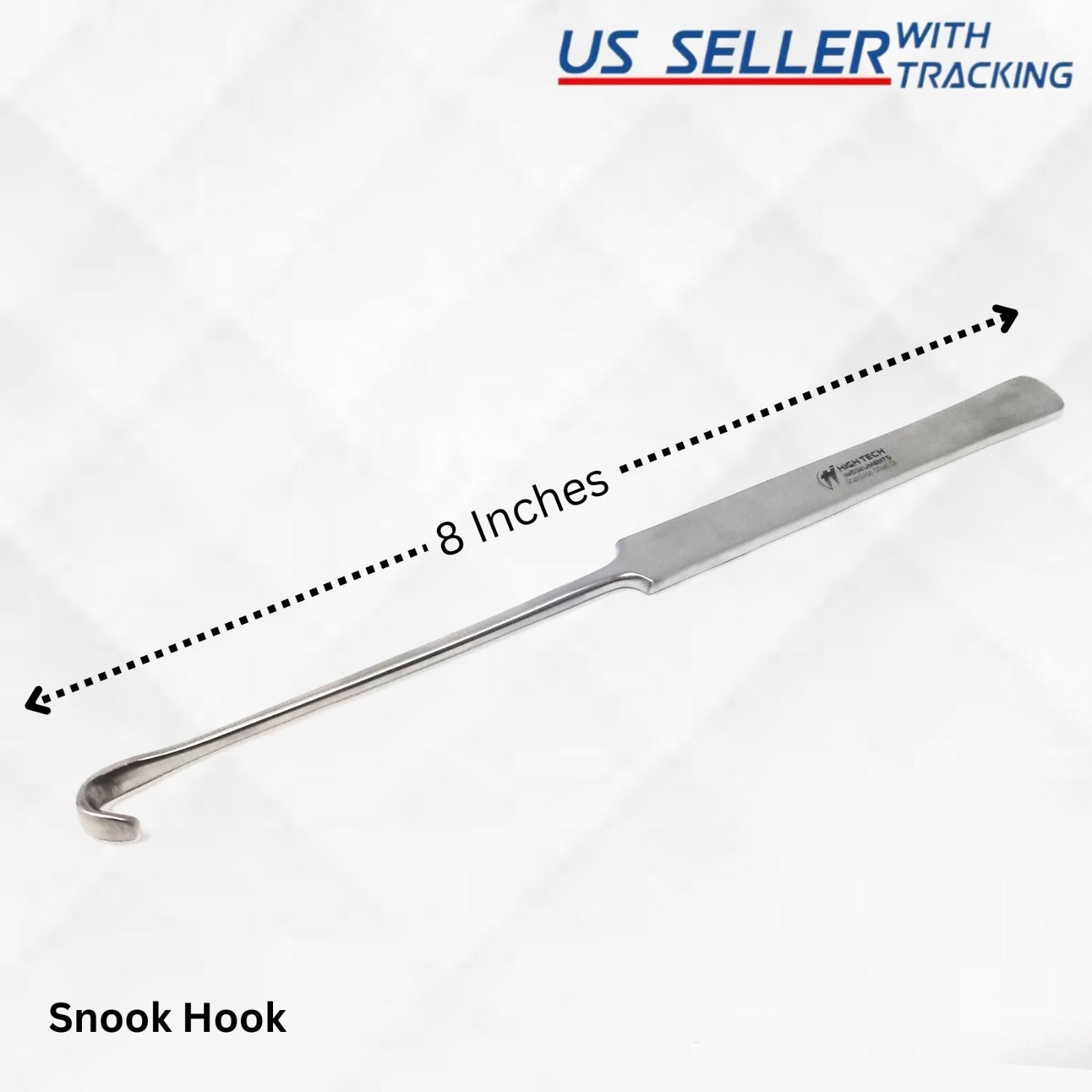 Snook Hook 8" Animal Ovaries and Uterus Removal Hook for Dogs and Cats Stainless
