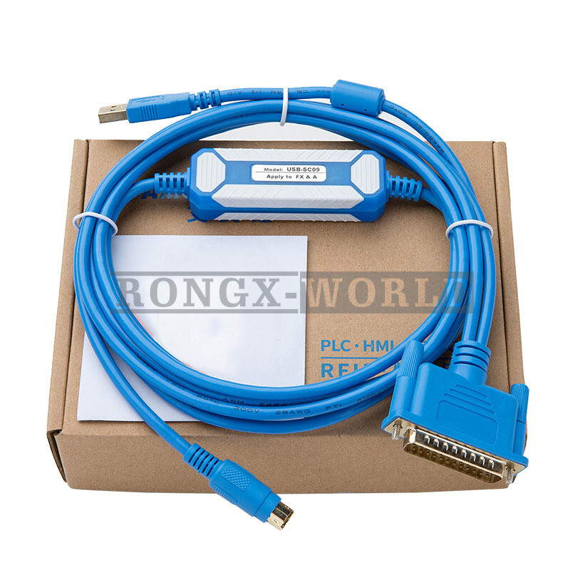 PLC Programming Cable USB-SC09 Suitable Mitsubishi FX/A Series PLC