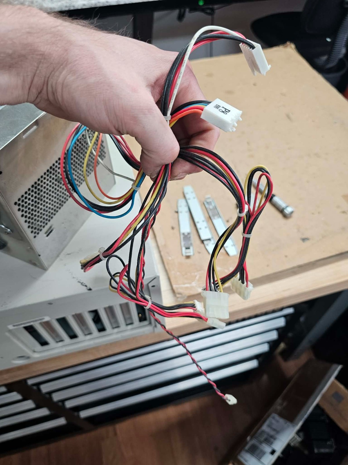 Tested Working DTK Computer FEAT-331 Full Size PC AT Power Supply & Front Panel
