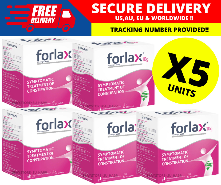 Forlax 10g Powder 20 Sachets for Constipation Relief Adult & Kids 8+ ( X 5 )