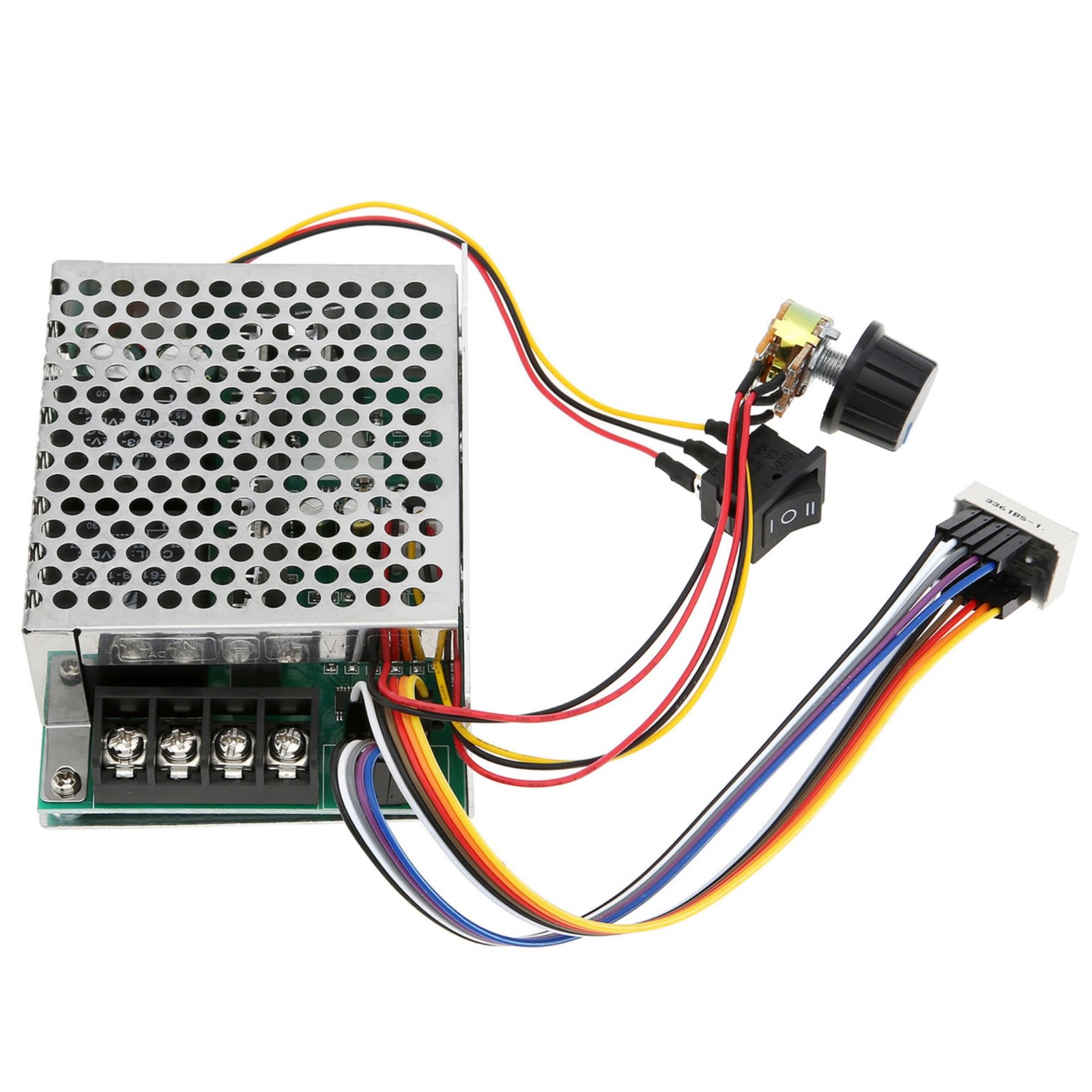 PWM DC Motor Speed Controller 10-55V 60A with Forward-Brake-Reverse Switch
