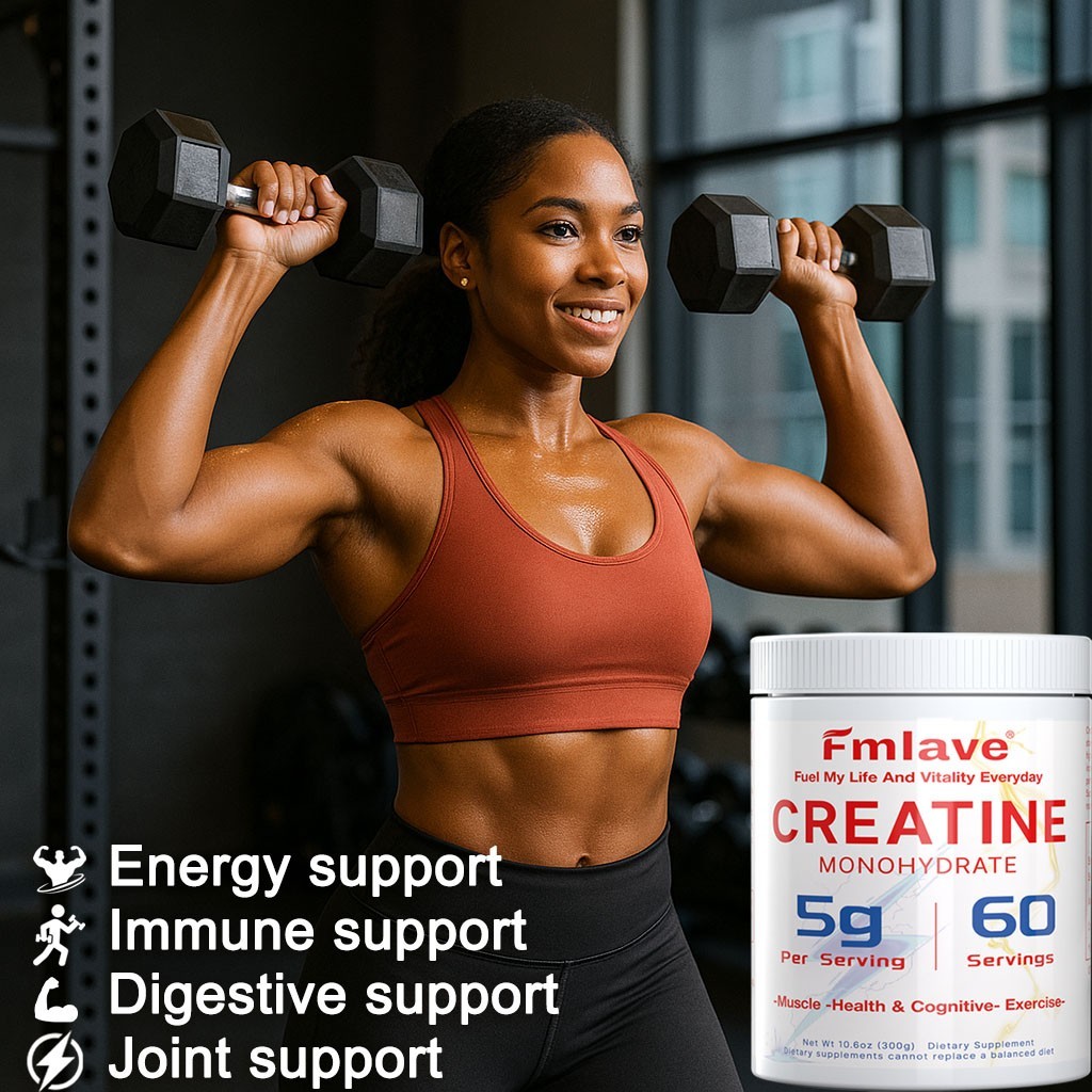 Fmlave Creatine Monohydrate 5g Micronized Creatine 10.58oz - 60 Serving Non-GMO