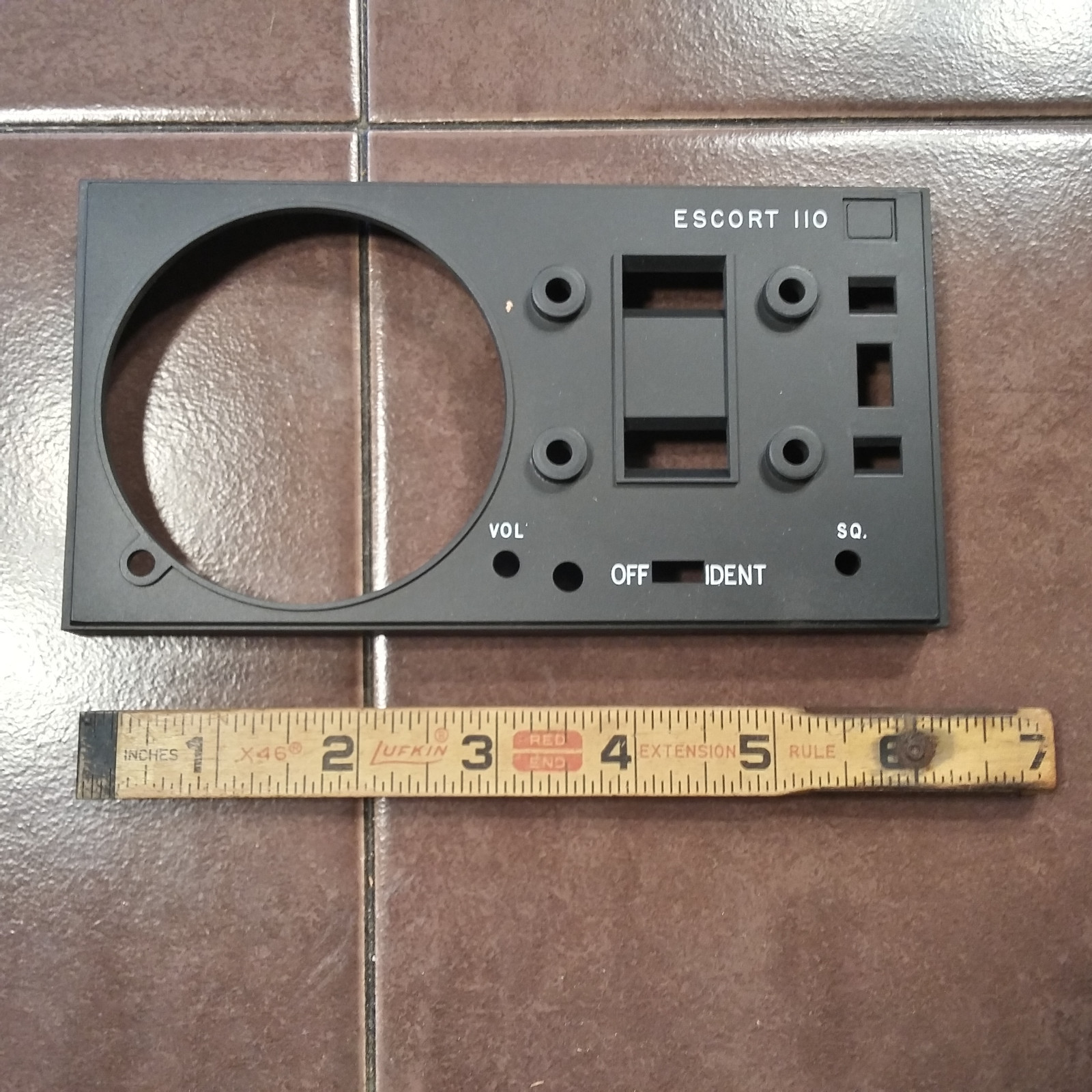 Narco Escort 110 Faceplate, NOS New.