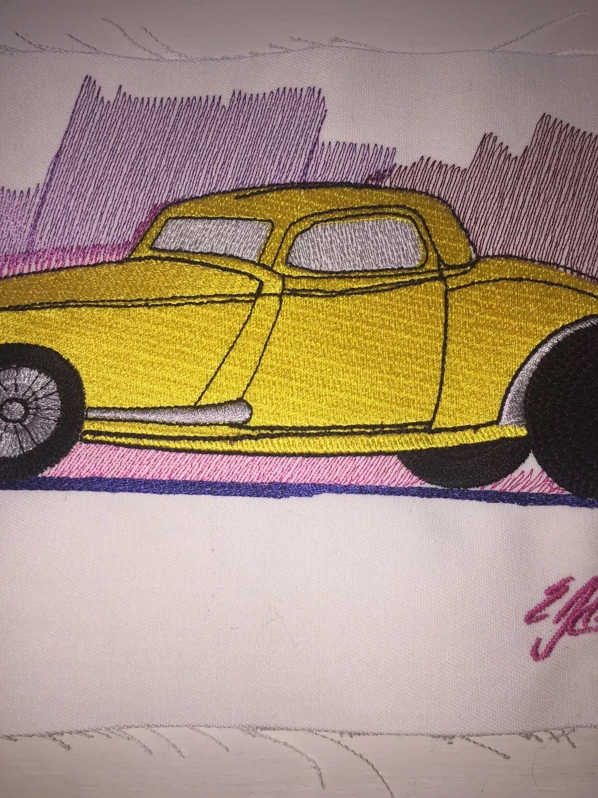 Hot Rod Patch Car Mancave Garage