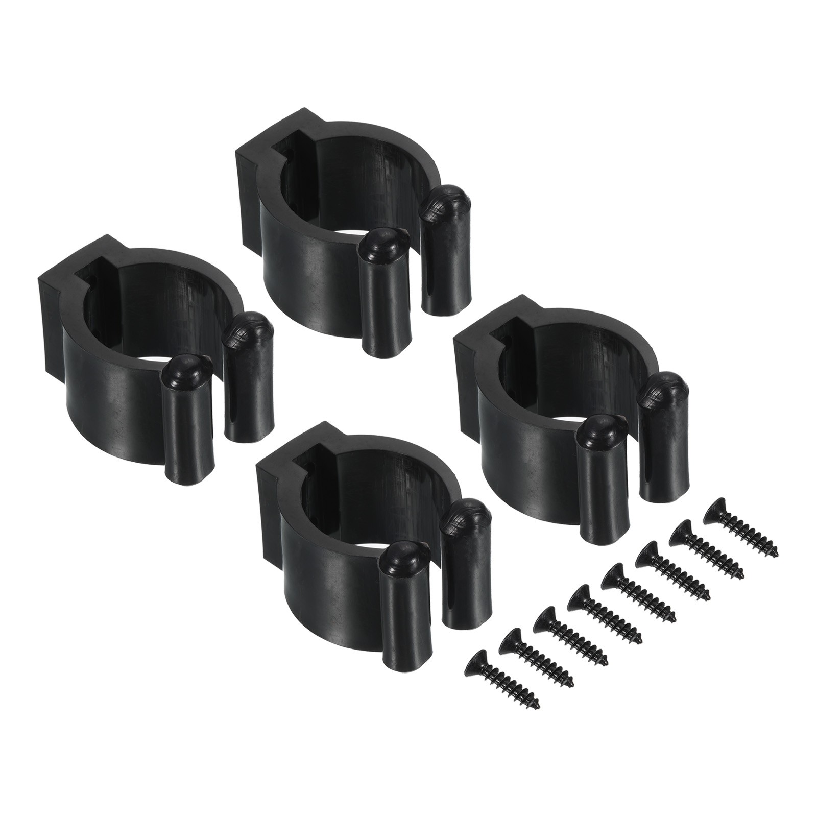 23mm Billiard Slide Detection Clip Holder, 4pcs Plastic, Black