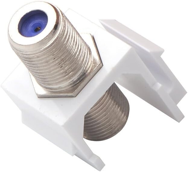 F-Type Keystone Jack Insert Coax Cable Coupler for Wall Plates 1-500 Pack LOT
