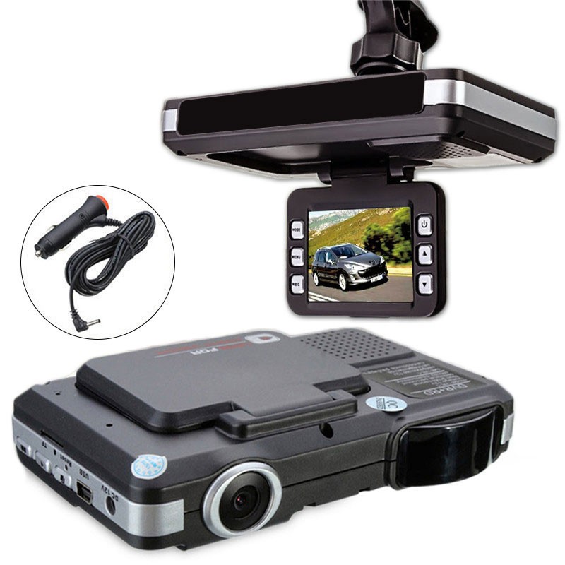 2 in1 Car DVR Speed Anti Laser Radar Detector Camera Video Recorder Dash Cam