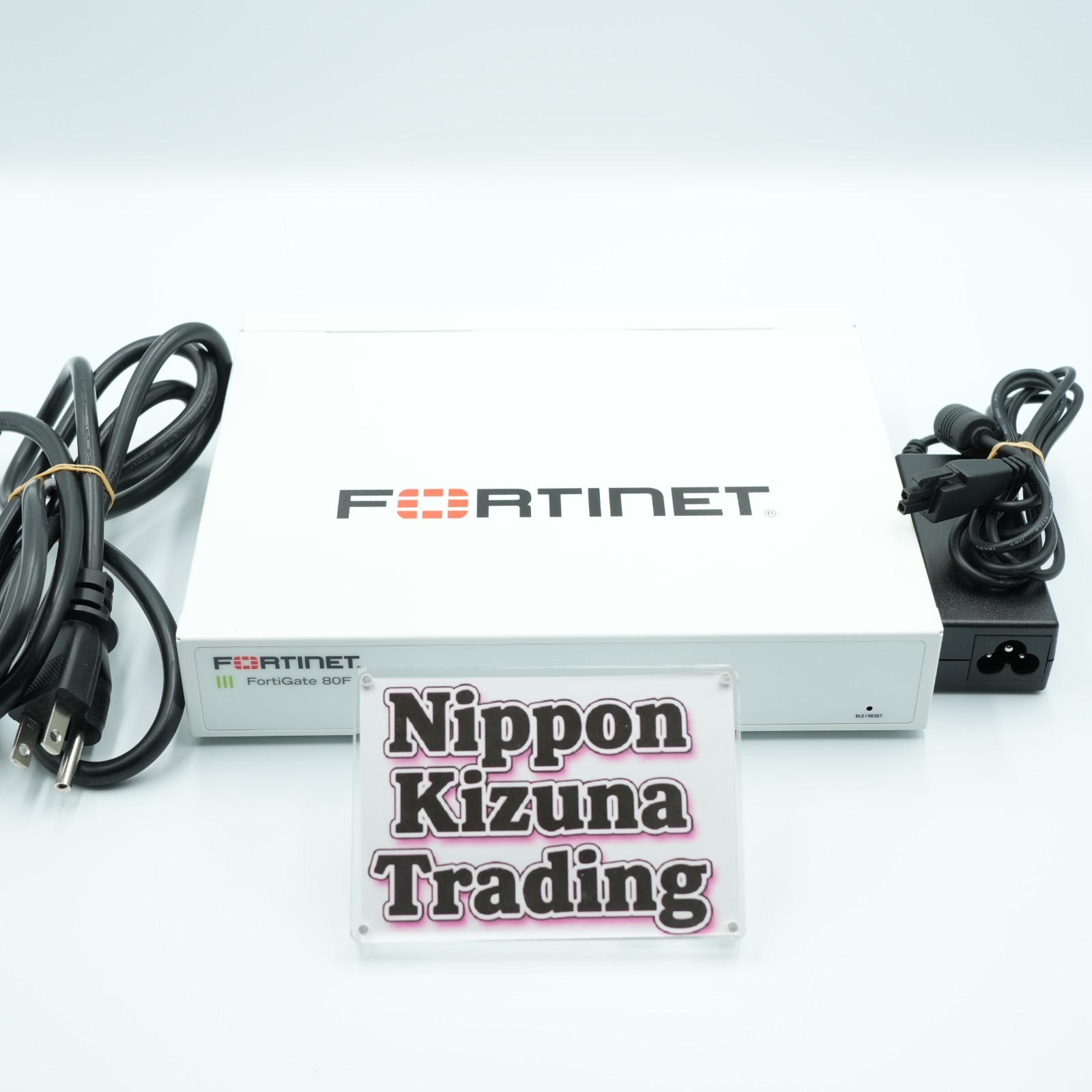 Fortinet Fortigate 80F Network Security Firewall Initialized FG-80F w/Adapter