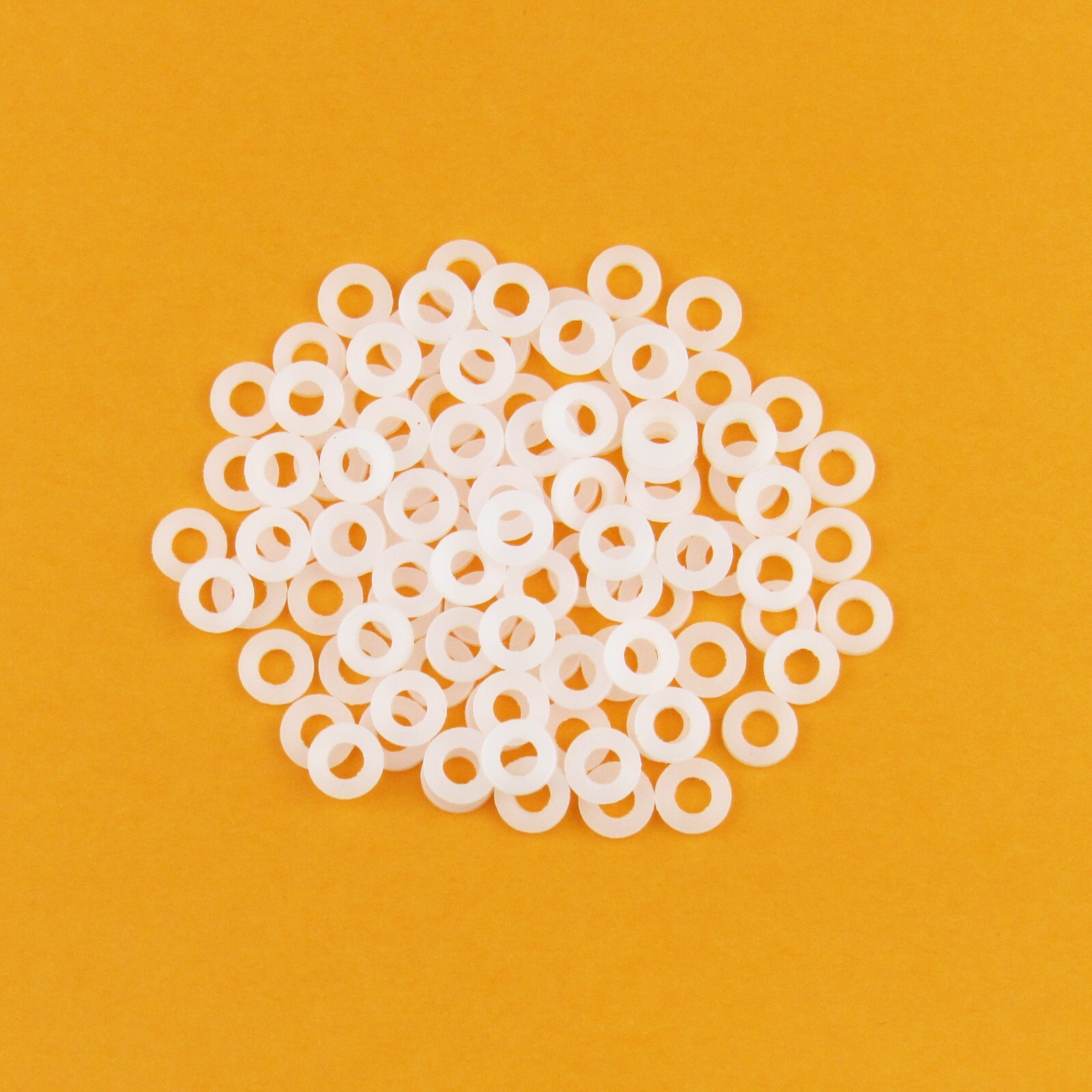 100 PCS Drum Tension Rod Nylon Washers WHITE (100PCS/PACK)