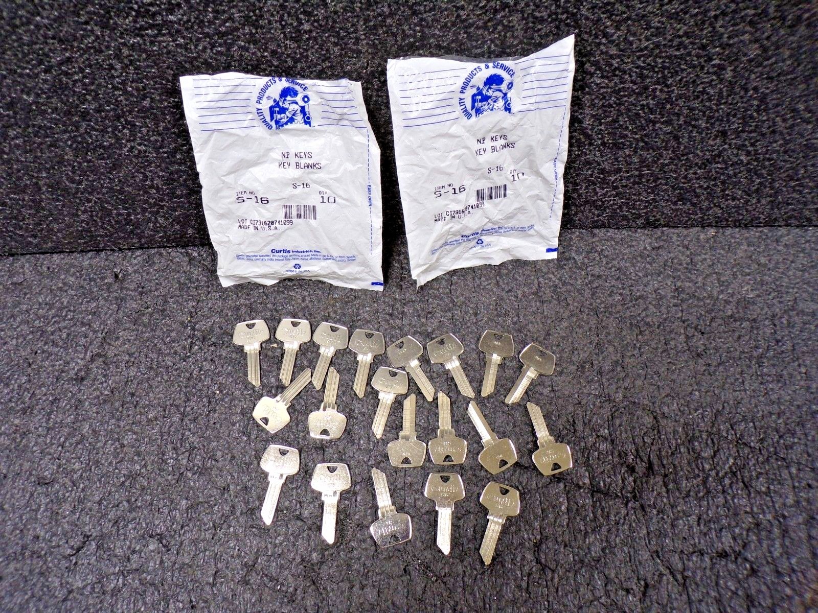 Uncut Key Blank S-16 for Sargent Lock 2-10pk (TS)