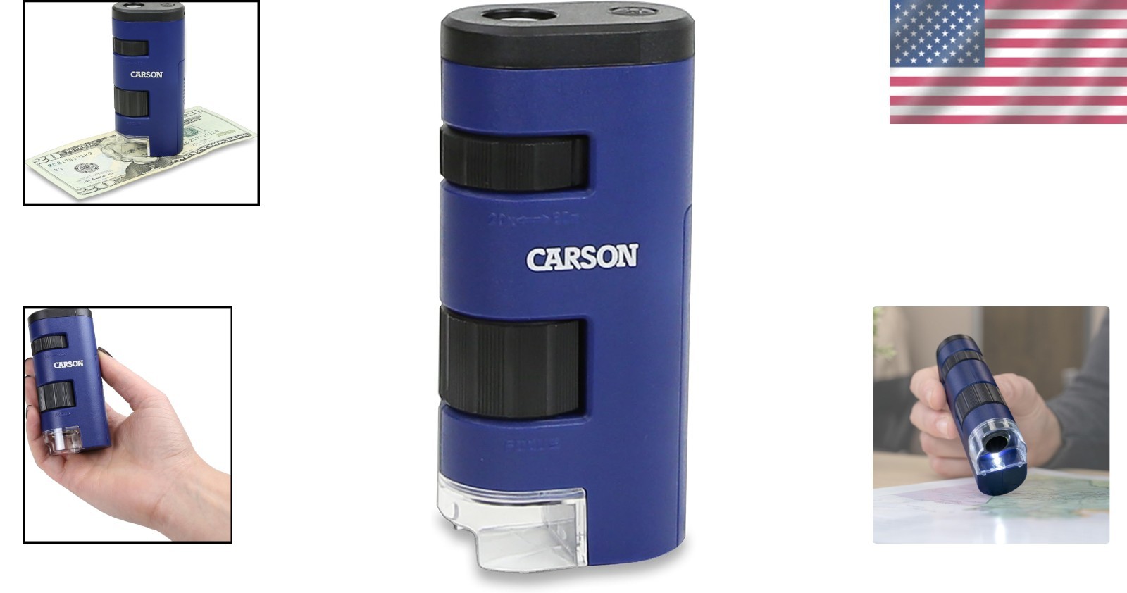 Handheld 20x-60x LED Microscope - Ideal STEM Learning Tool for Exploration