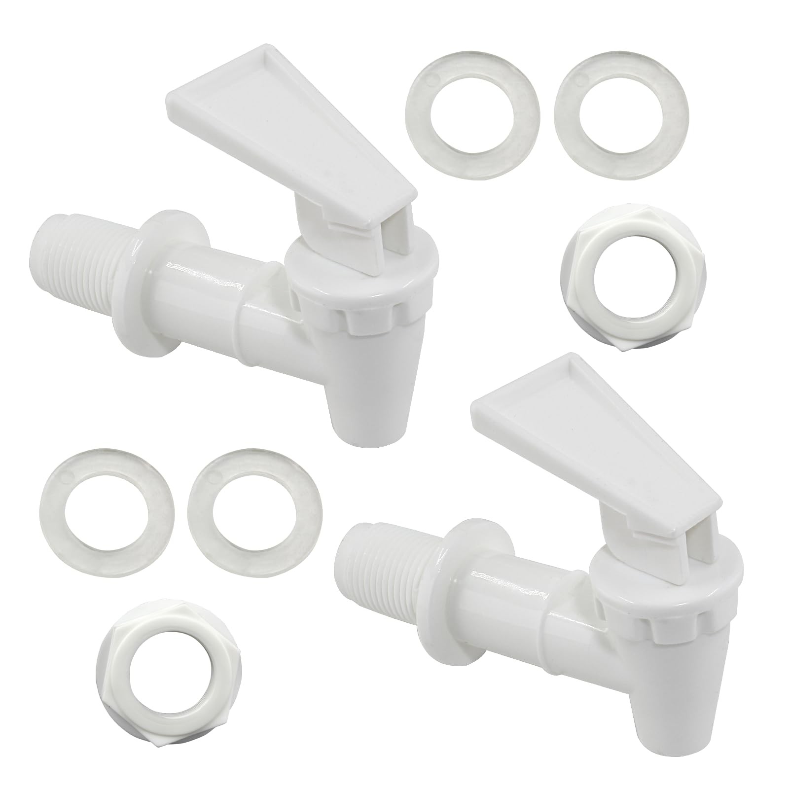 Replacement Water Cooler Faucet Bottle Jug, 2 Sets BPAFree Plastic Water Spig...