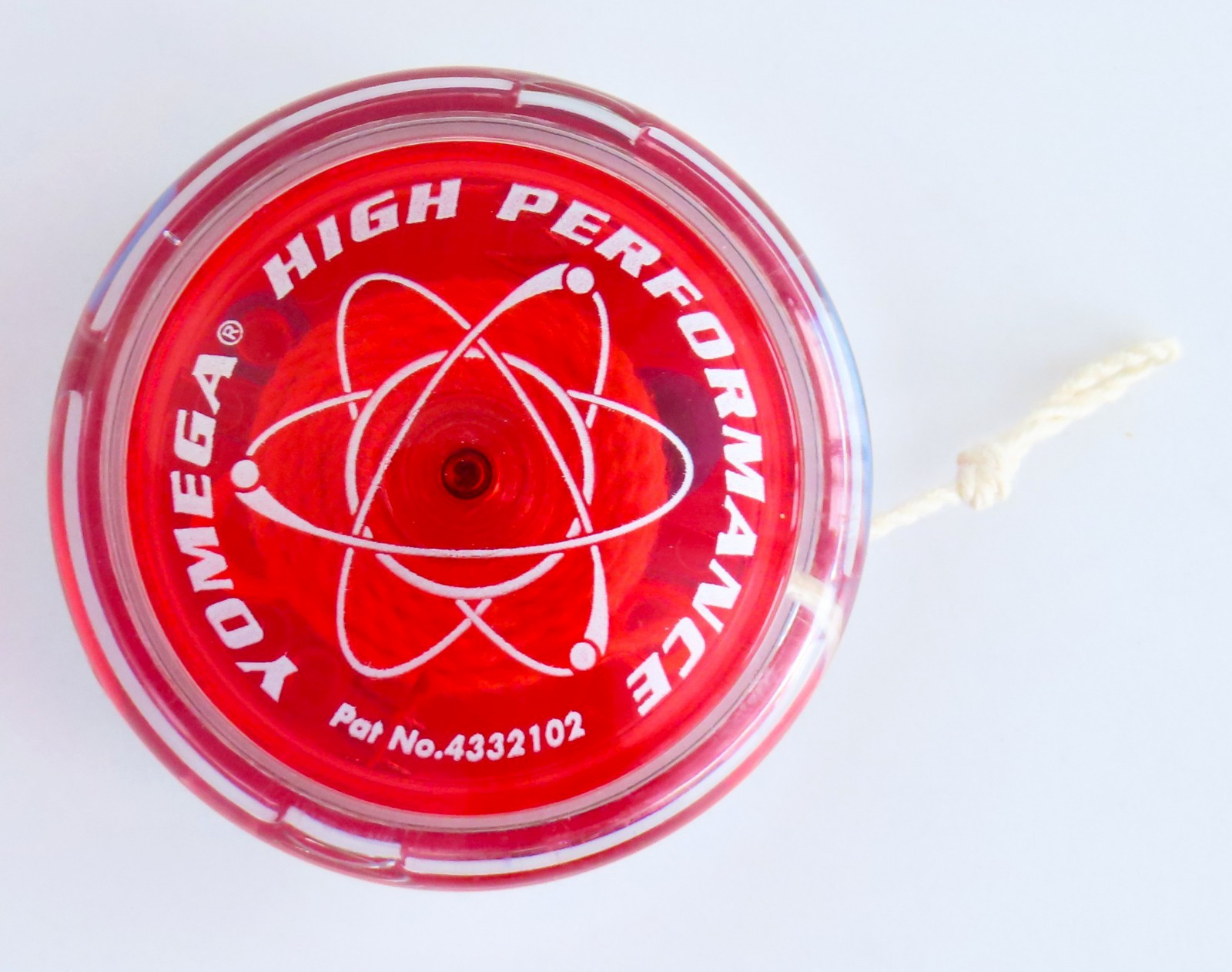 Yomega High Performance YoYo Vintage Red Clear Retro Toy Classic Brain Game