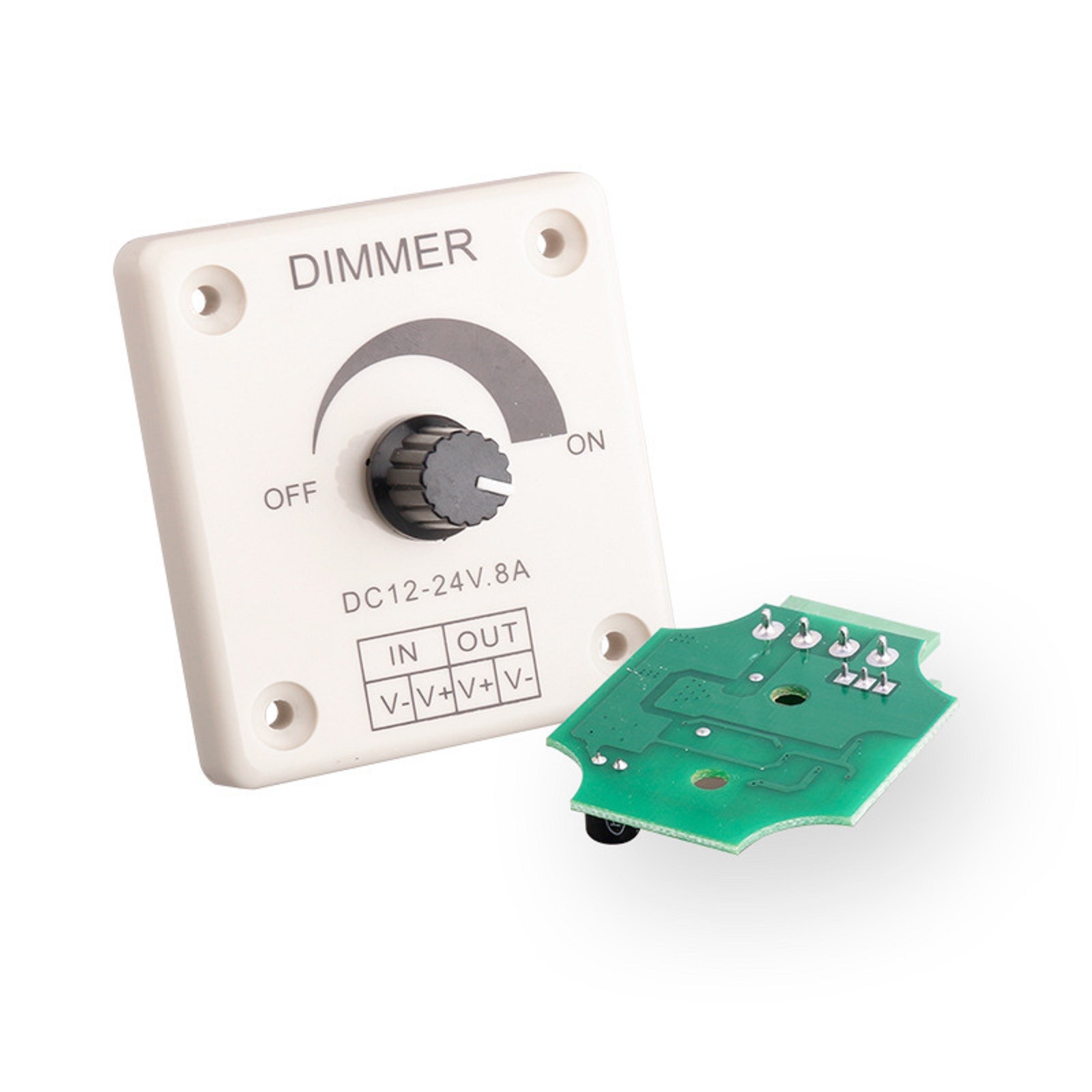 DC12-24V 8A Dimmer Brightness Adjustable Controller For Strip Lighting Dimmers