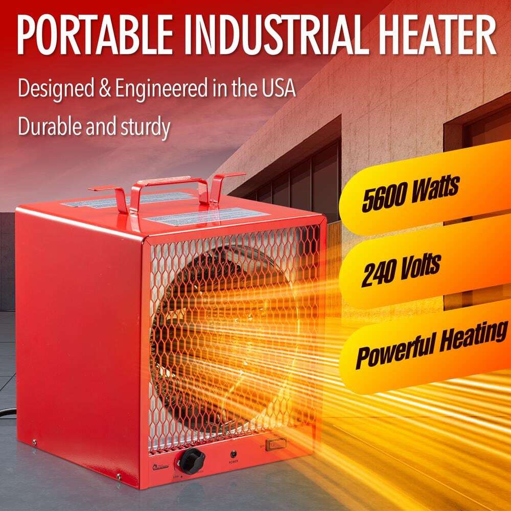 Industrial 5600W Electric Portable Garage Workshop Heater Product w/ Thermostat
