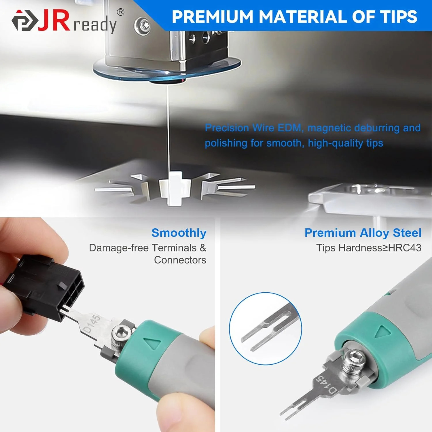 JRready 20PCS Pin Removal Tool Kit, Pin Electrical Terminal Release Tool Set for