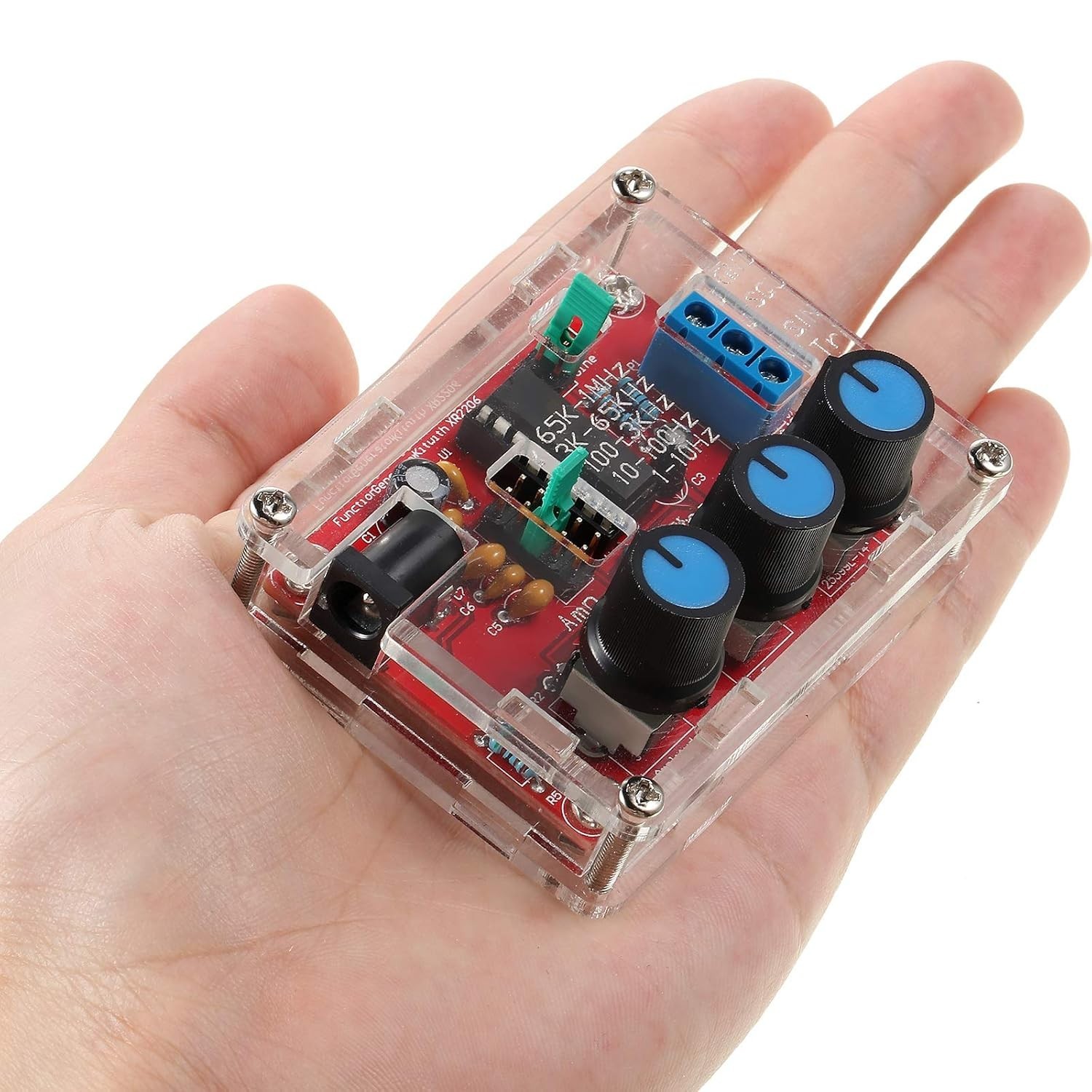 Compact DIY Signal Generator Kit - XR2206 Module with Low Distortion Performance