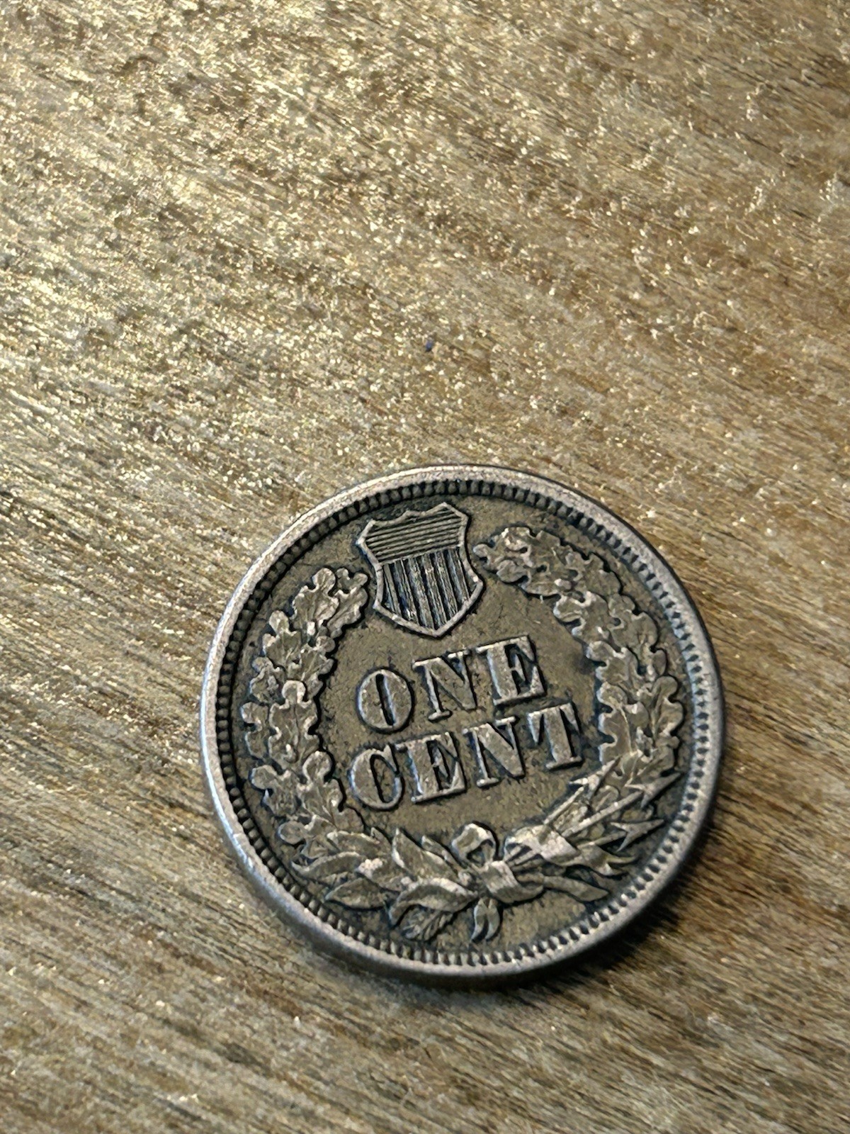 1863 Indian Cent XF+