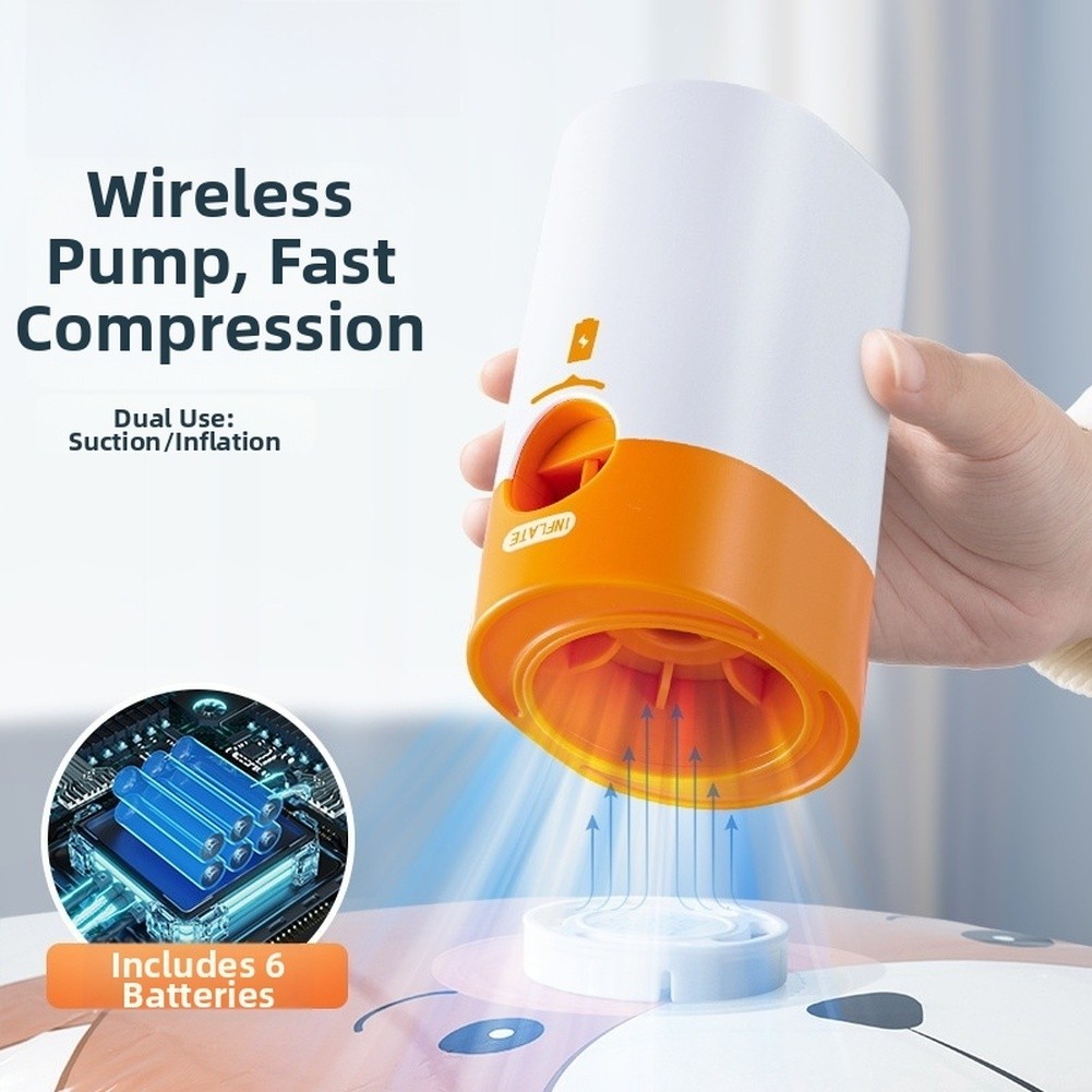 Wireless Electric Vacuum Pump 4000Pa for Storage For Compression and Inflation