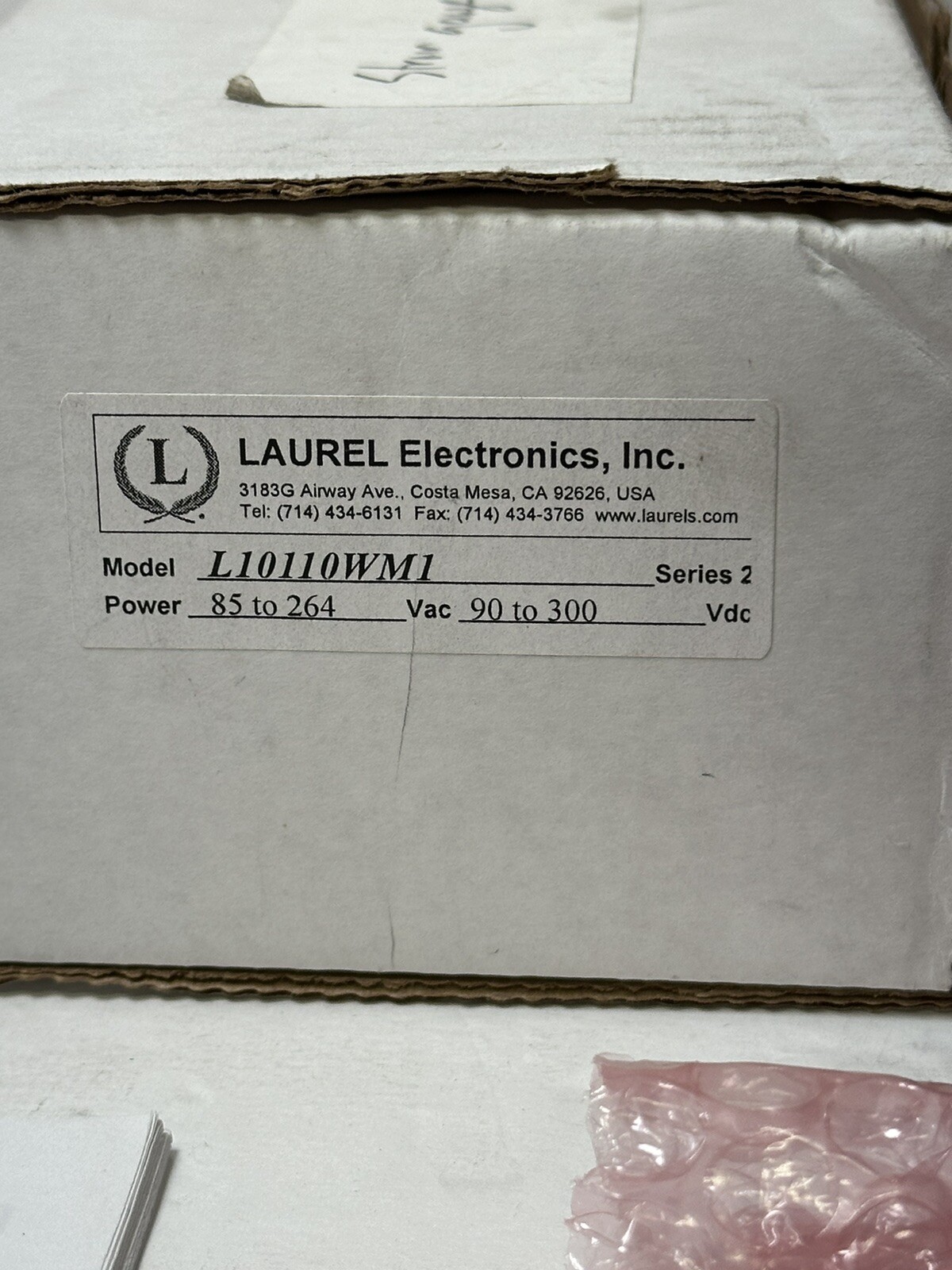LAUREL ELECTRONICS L10110WM1 Load Cell And Microvolt Meter