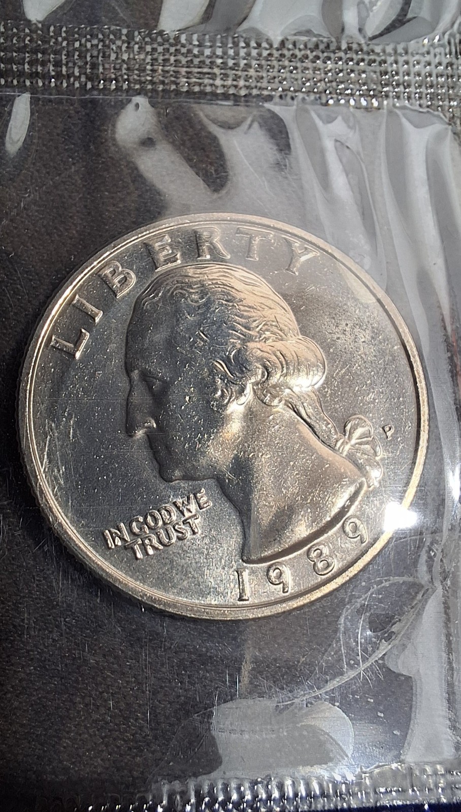 1989 Uncirculated Coin Set, Packaging ERROR, Missing "P" Cent, Sealed