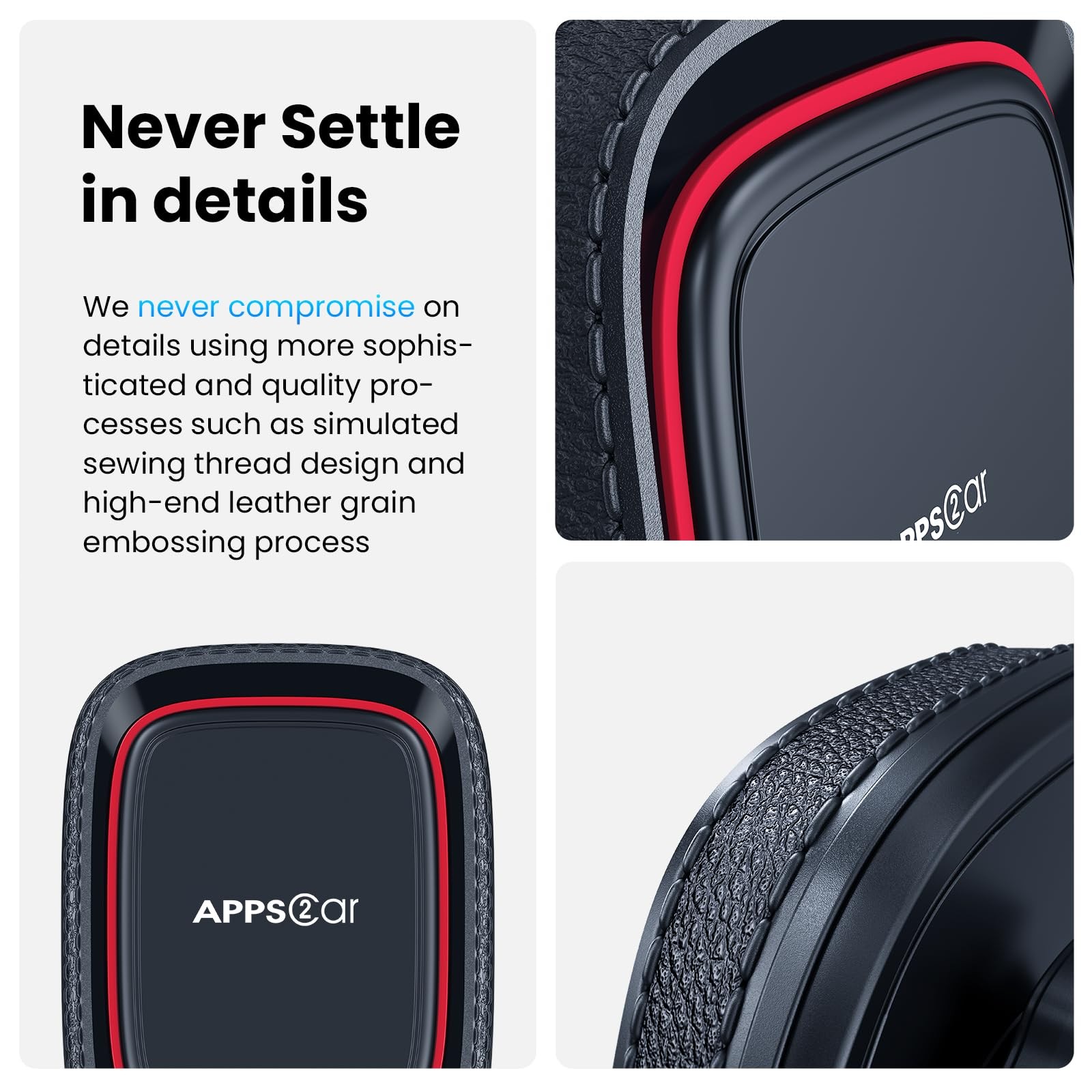 APPS2Car Magnetic Phone Mount for Car, Dashboard & Windshield Suction Cup Holder