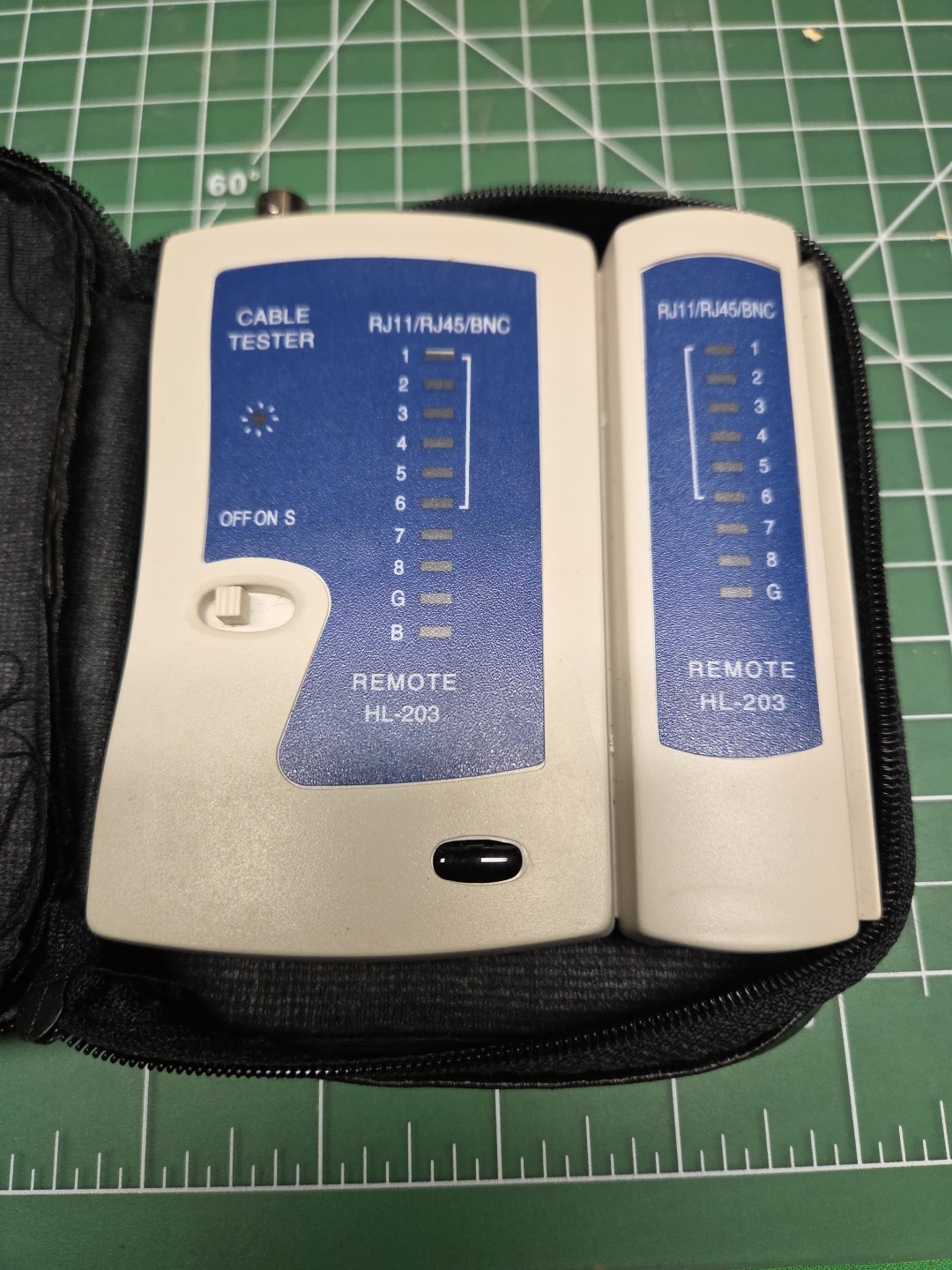 Multi Function LED Network Cable Tester for BNC RJ45, RJ11, RJ12 with Case